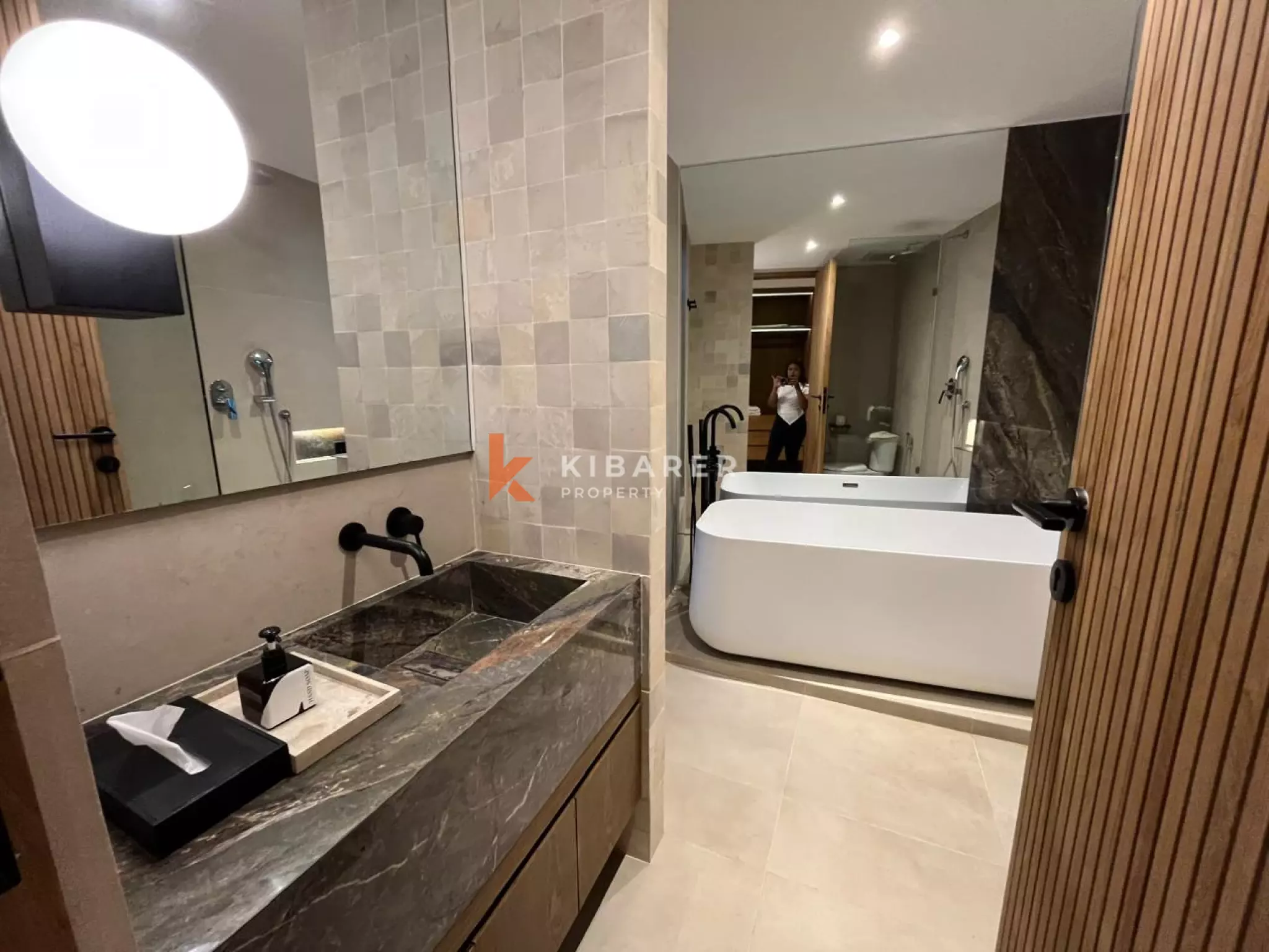 Peaceful Modern Three Bedroom Villa touched with Luxury Ambience and Amazing Paddy Field View in Canggu