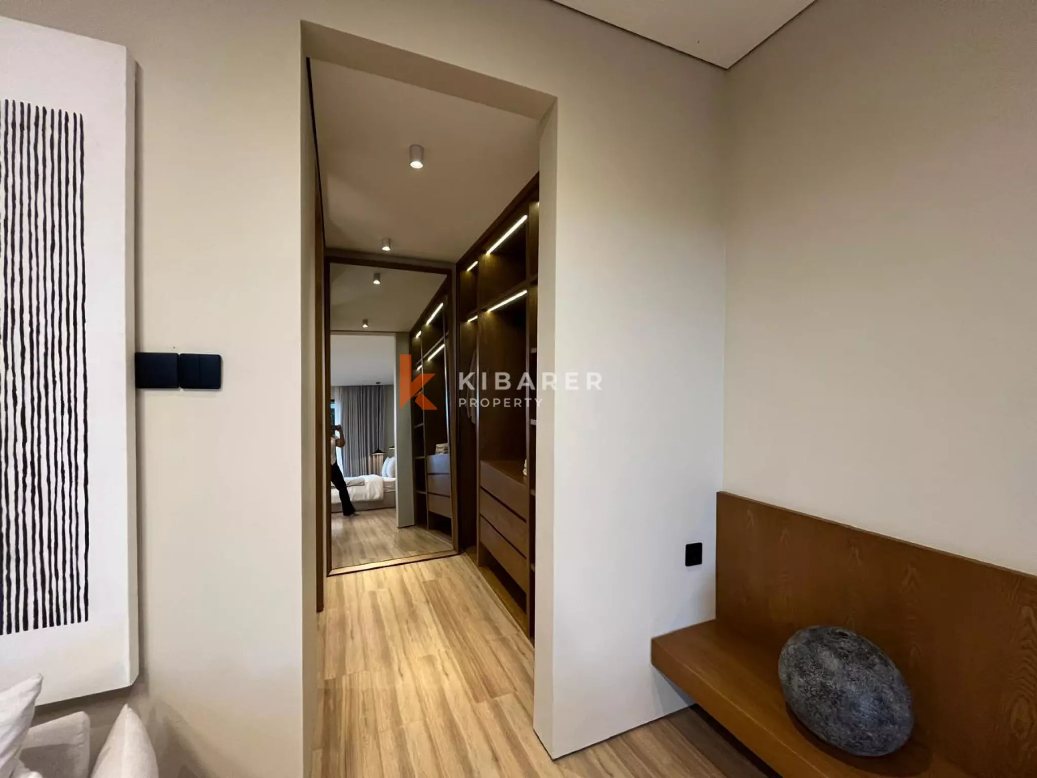 Peaceful Modern Three Bedroom Villa touched with Luxury Ambience and Amazing Paddy Field View in Canggu