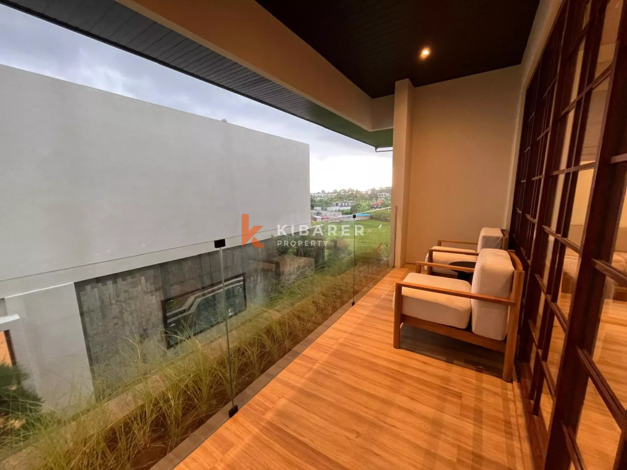 Peaceful Modern Three Bedroom Villa touched with Luxury Ambience and Amazing Paddy Field View in Canggu