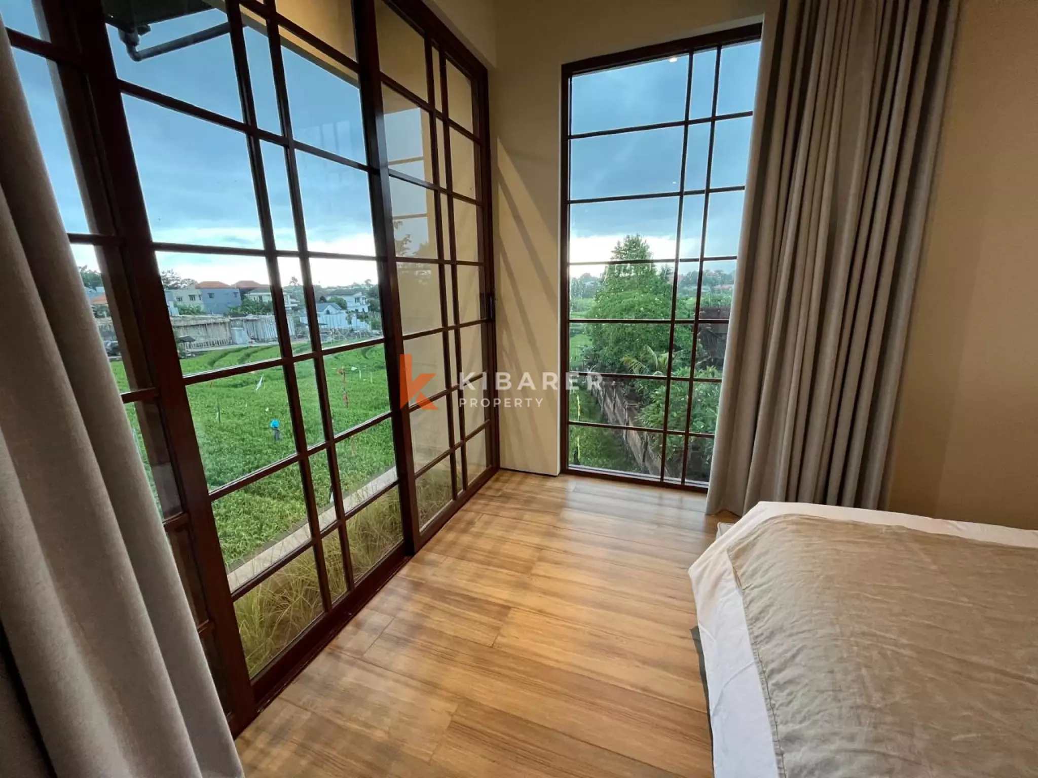 Peaceful Modern Three Bedroom Villa touched with Luxury Ambience and Amazing Paddy Field View in Canggu