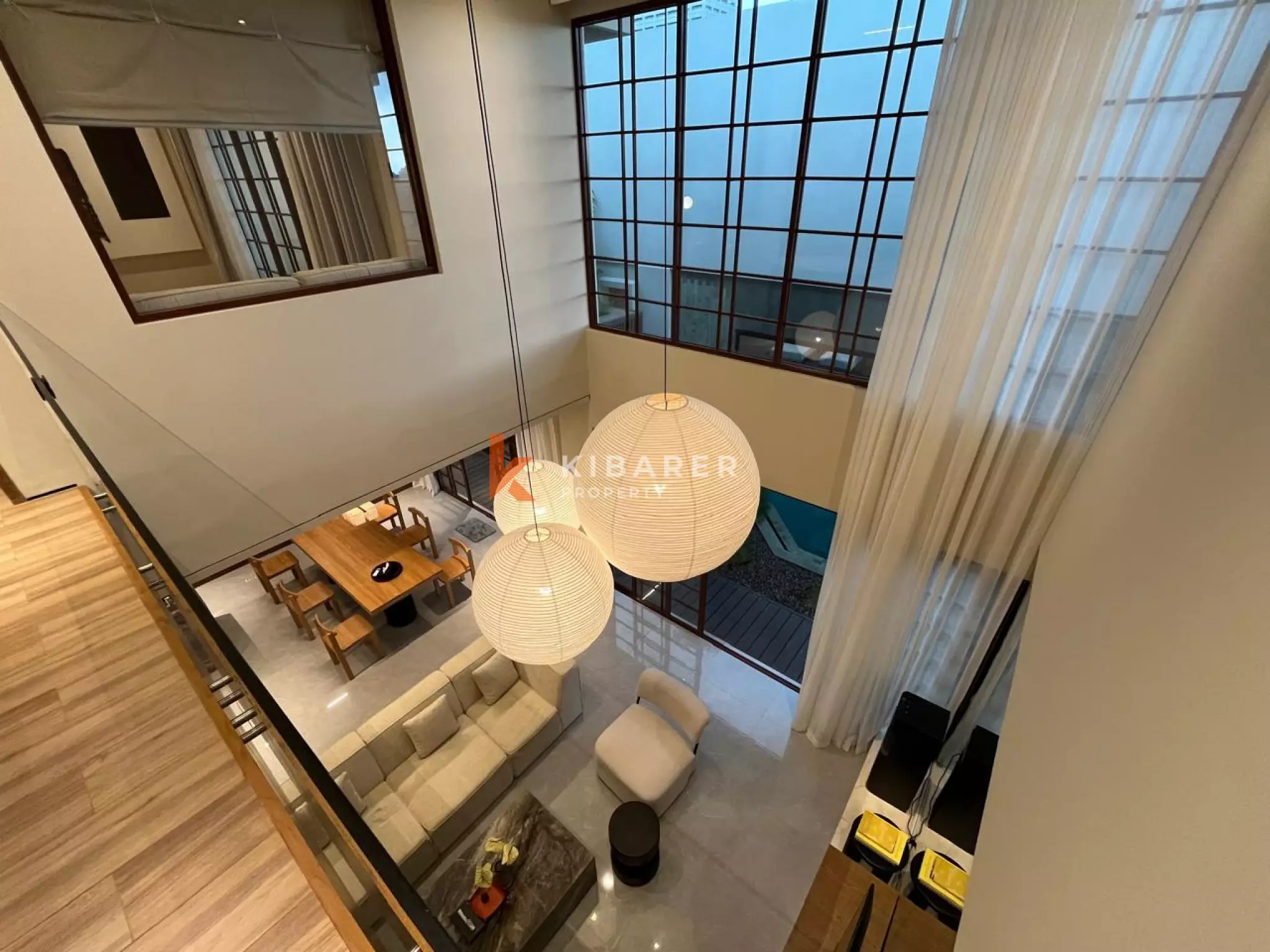 Peaceful Modern Three Bedroom Villa touched with Luxury Ambience and Amazing Paddy Field View in Canggu