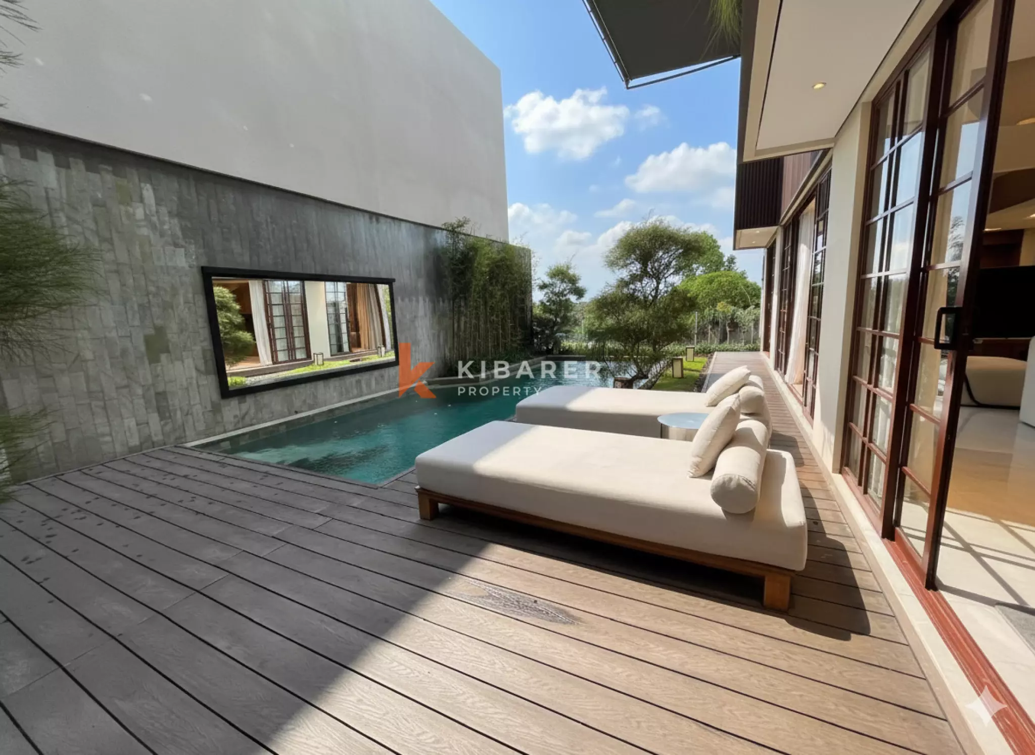 Peaceful Modern Three Bedroom Villa touched with Luxury Ambience and Amazing Paddy Field View in Canggu
