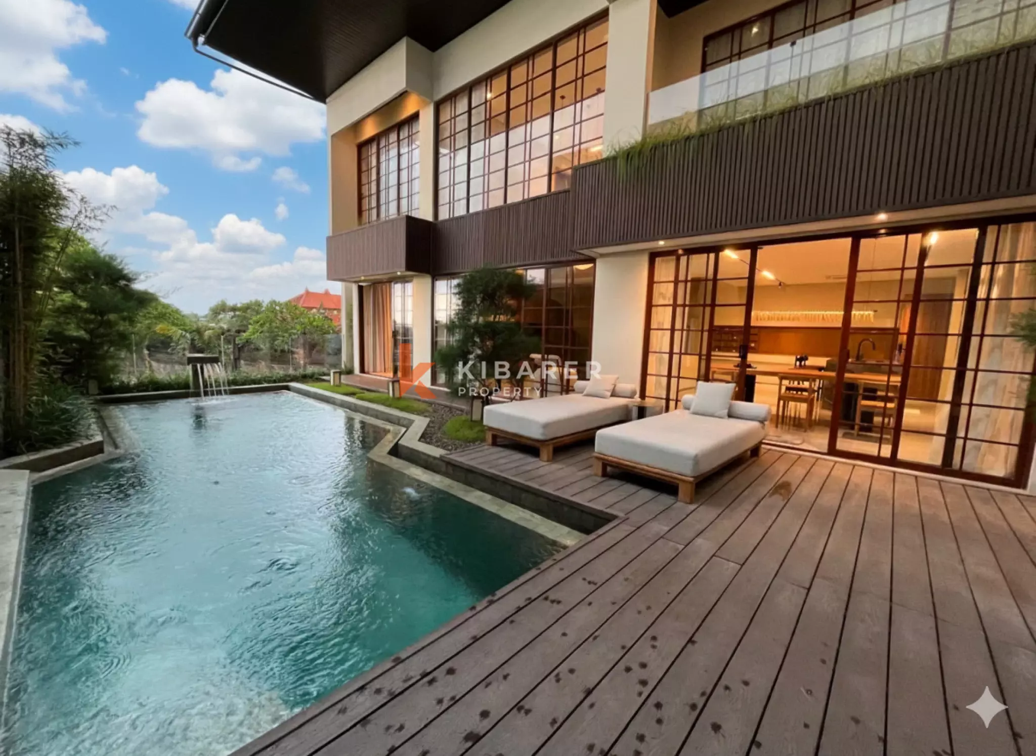 Peaceful Modern Three Bedroom Villa touched with Luxury Ambience and Amazing Paddy Field View in Canggu