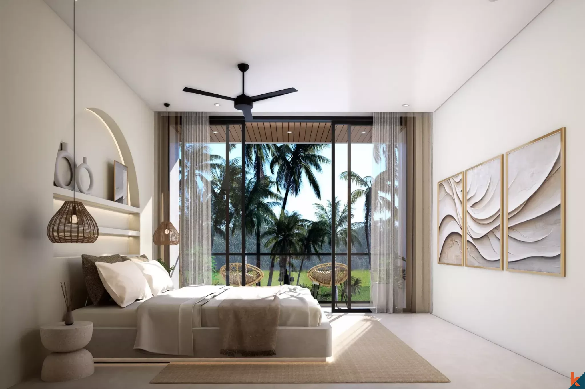 Properti Sewa Satu Kamar Tidur Modern yang Akan Segera Tersedia di Bingin yang Stylish