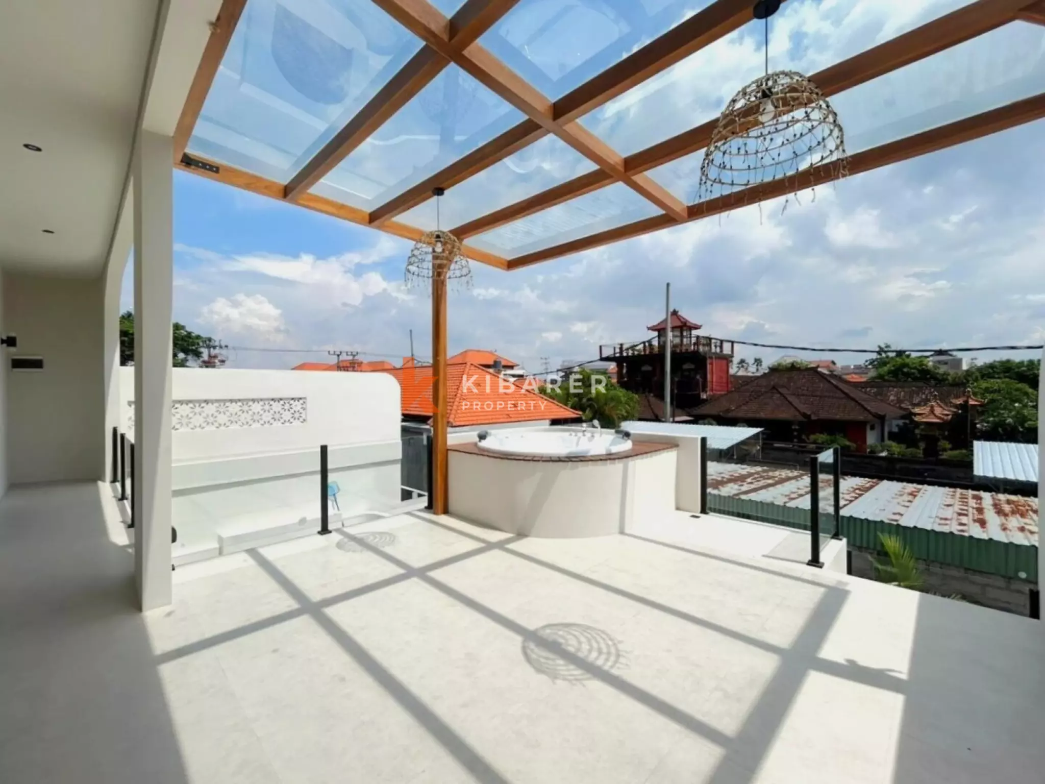 Stylish Three Bedroom Mediterranean Villa with Rooftop Lounge in Umalas