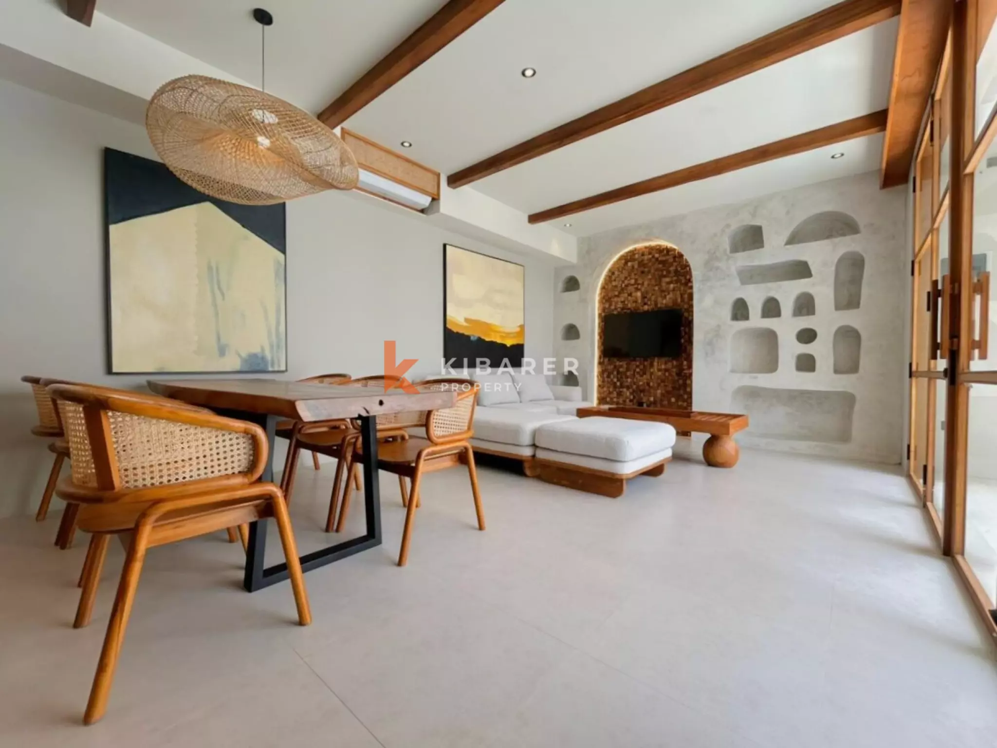 Stylish Three Bedroom Mediterranean Villa with Rooftop Lounge in Umalas