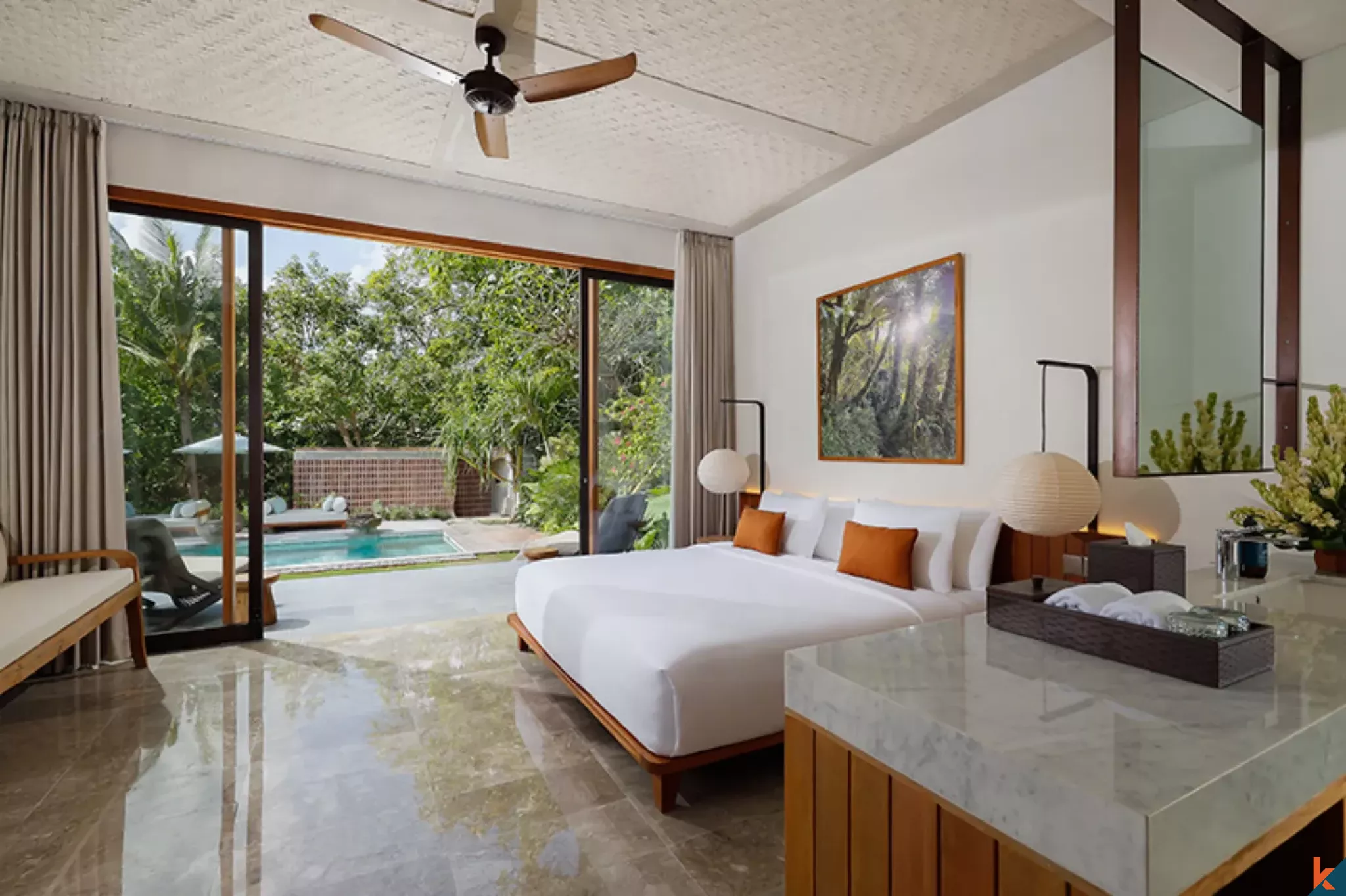 Penginapan Mewah dengan 7 Kamar Tidur dan Pemandangan Sungai yang Menakjubkan, Terletak di Pusat Pererenan