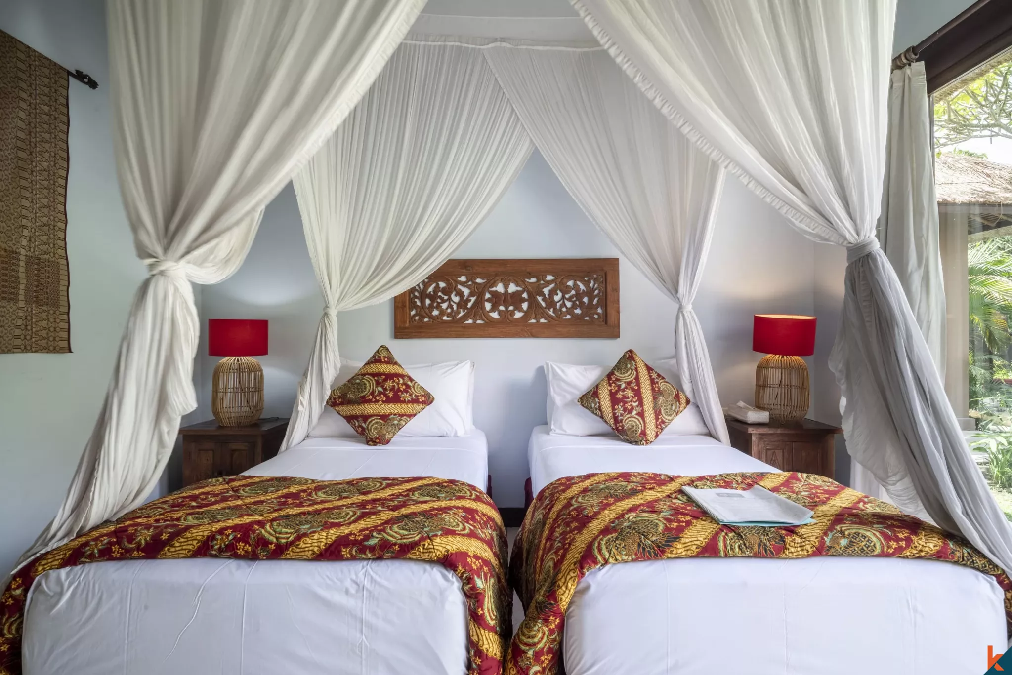 Vila Tropis 3 Kamar Tidur yang Tenang dengan Kolam Renang Pribadi di Pusat Pererenan