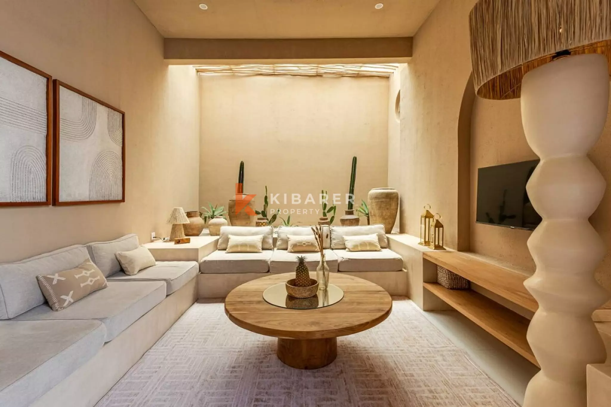 Vila Tertutup Dua Kamar Tidur dengan Harmoni Feng Shui di Bingin