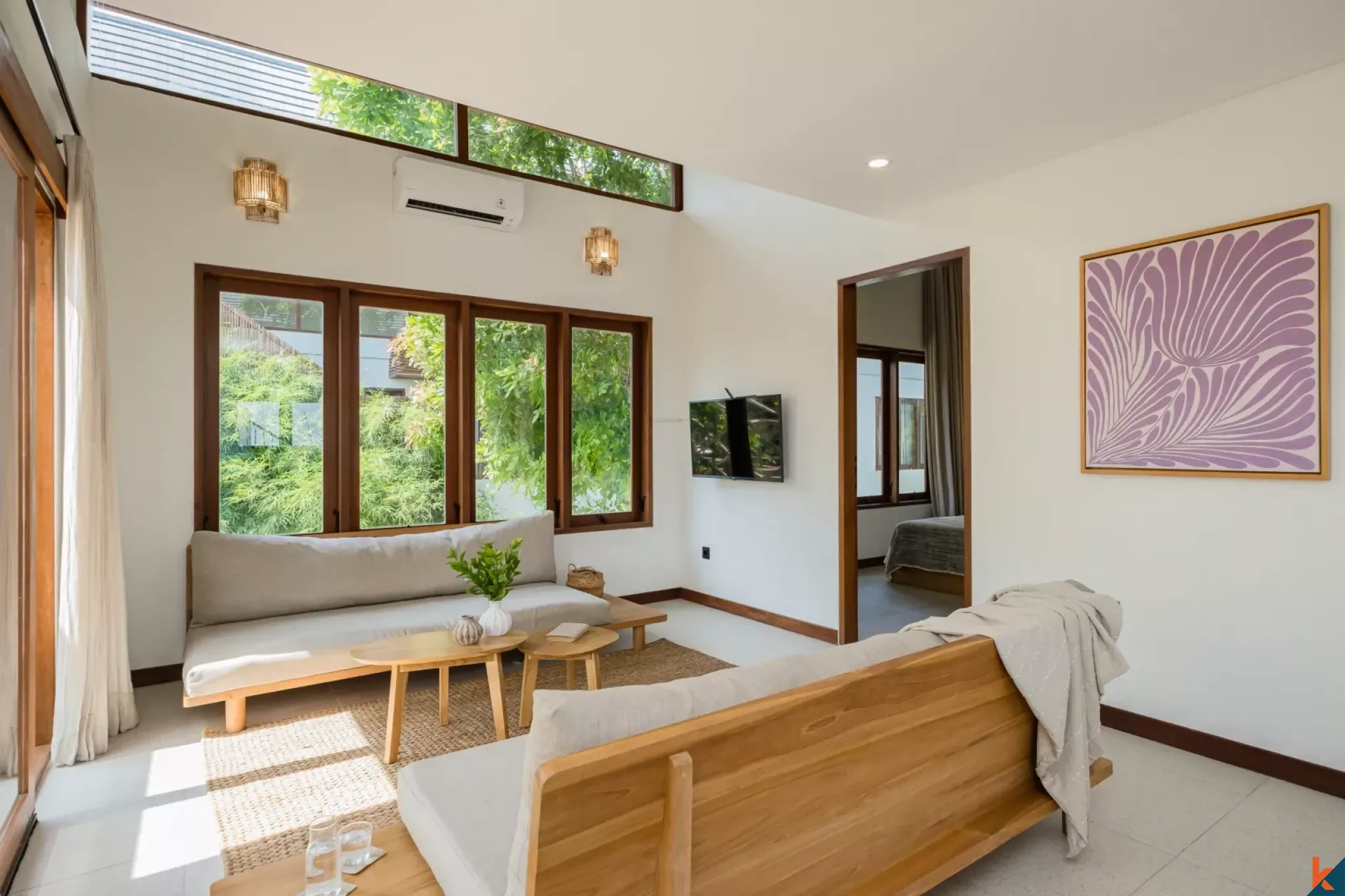 Élégantes villas tropicales de trois chambres à Bingin avec une vue imprenable sur l'océan et les collines