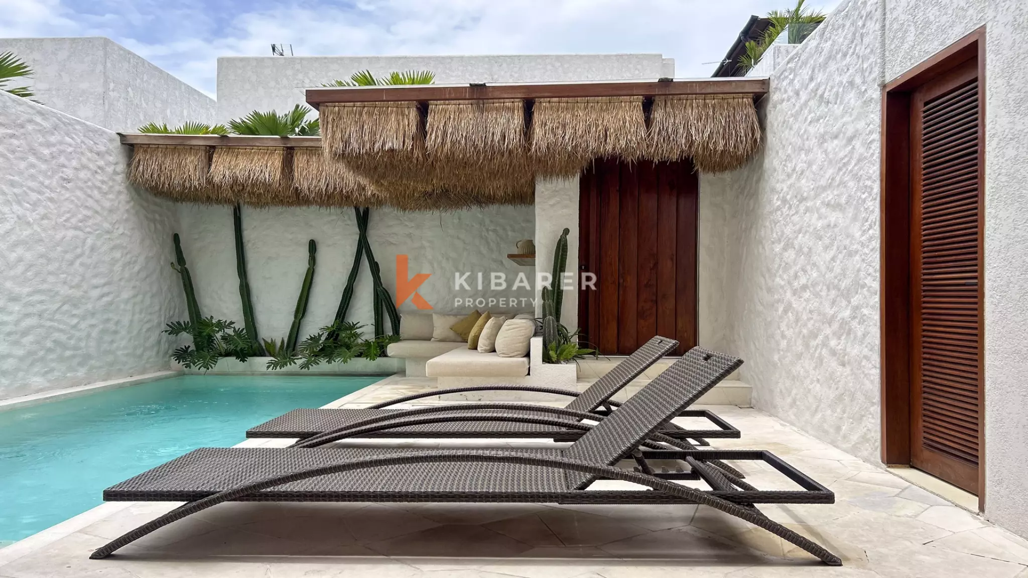 Luxury Chic Two-Bedroom Enclosed Living Villa in Canggu
