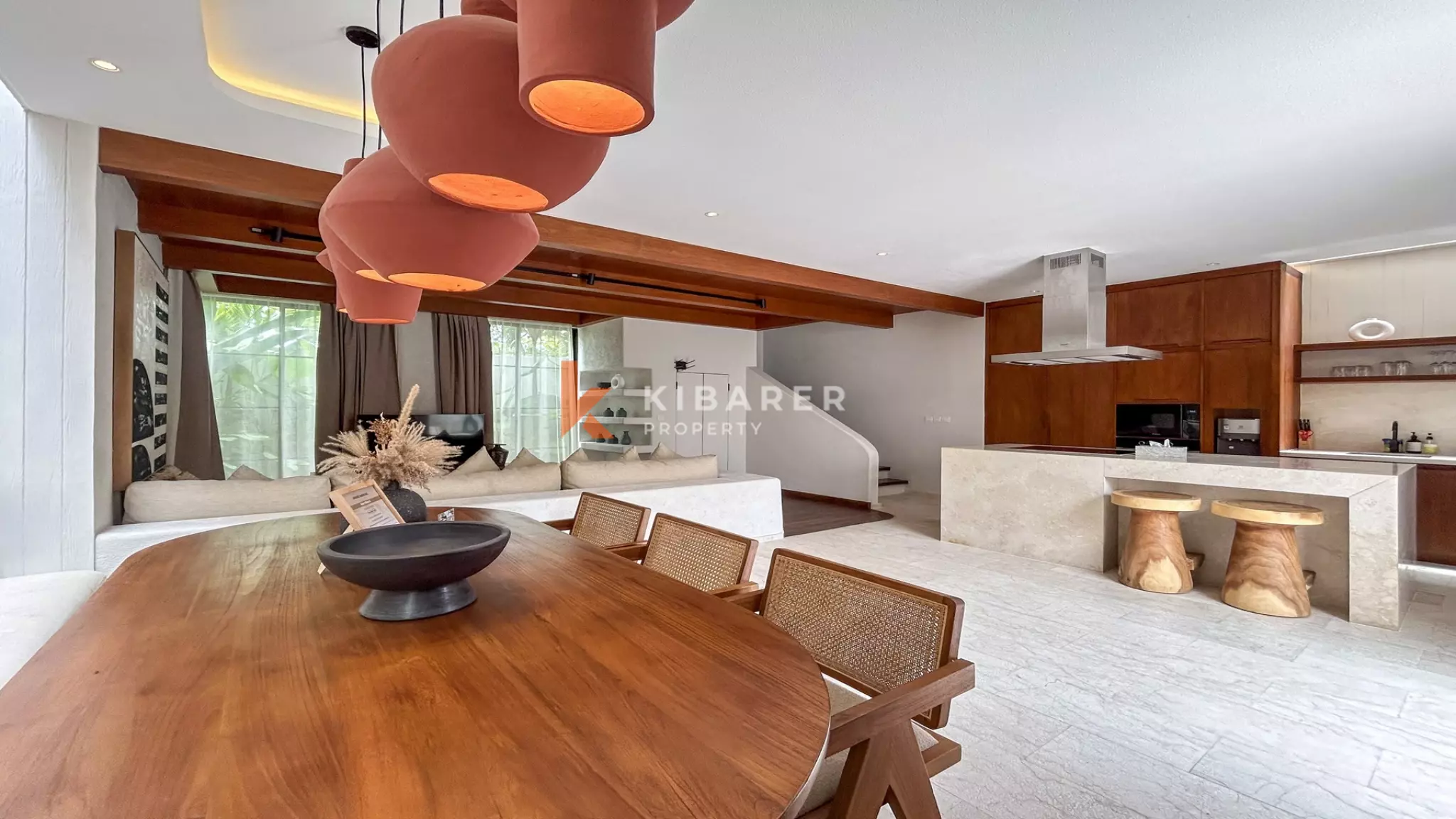 Luxury Chic Two-Bedroom Enclosed Living Villa in Canggu