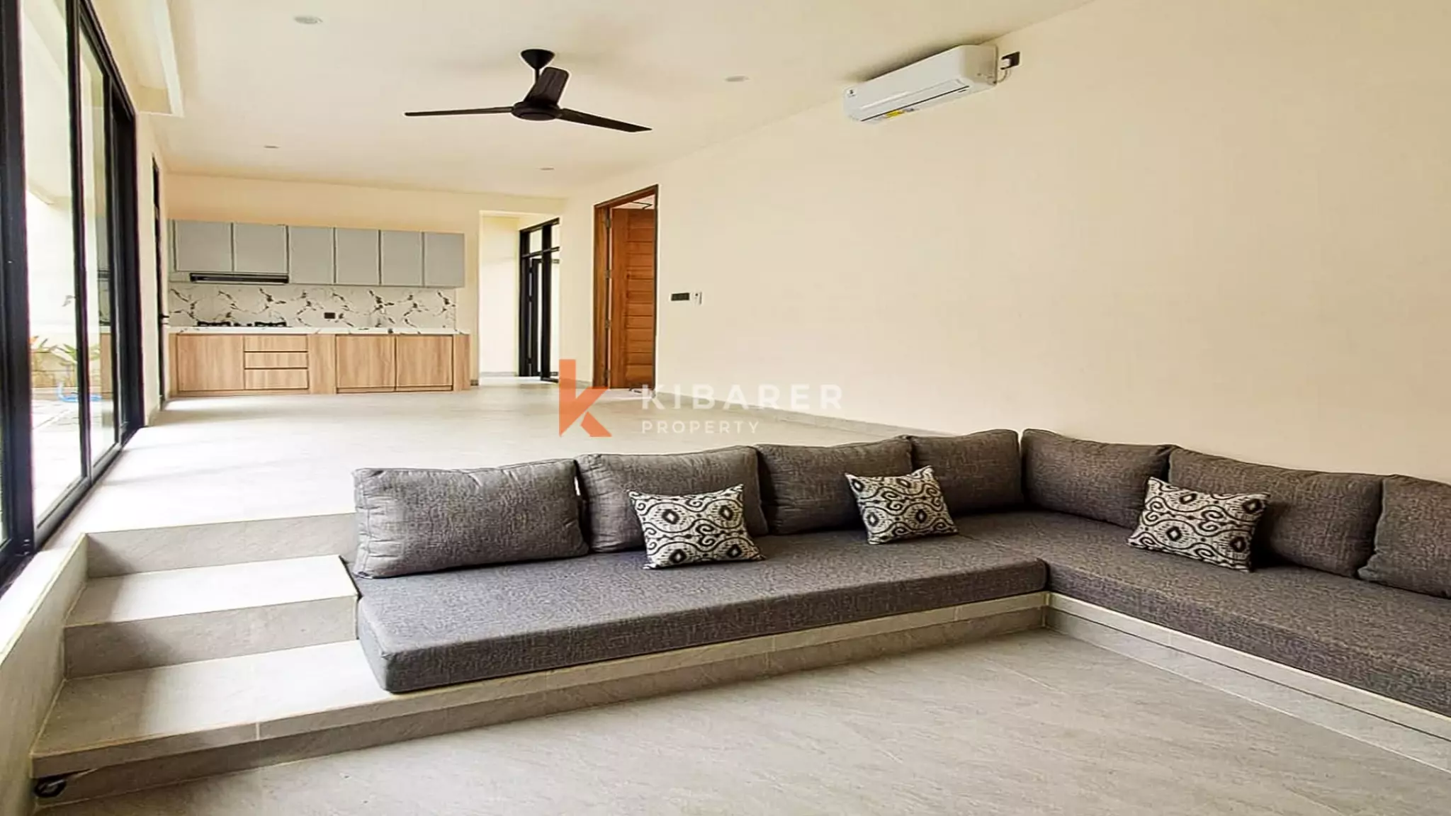 Charming Enclosed-Living Two-Bedroom Semi-Furnished Villa with Pool in Umalas