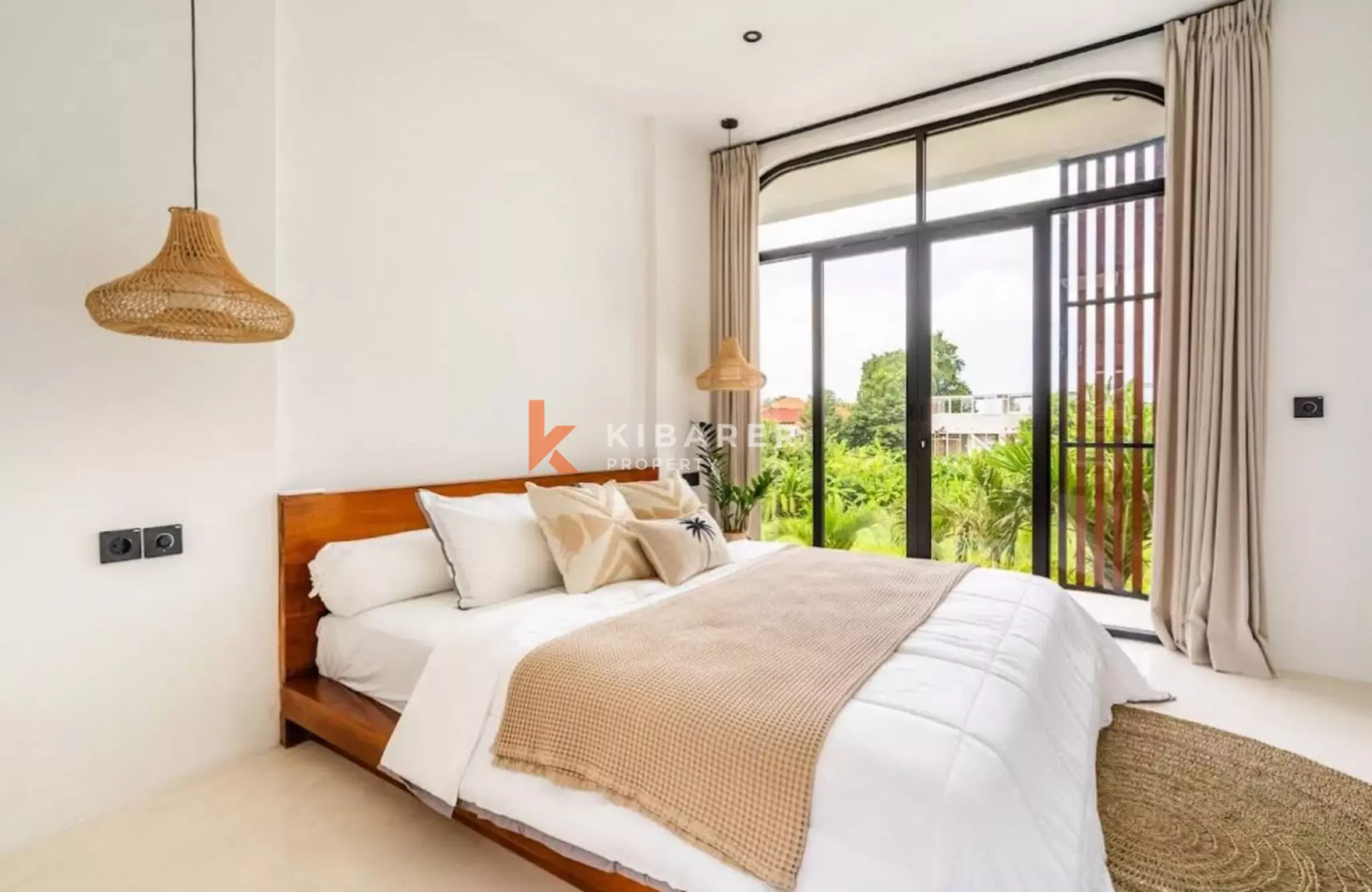 Bright and Modern Two Bedroom Umalas Villa Featuring Enclosed Living Spaces