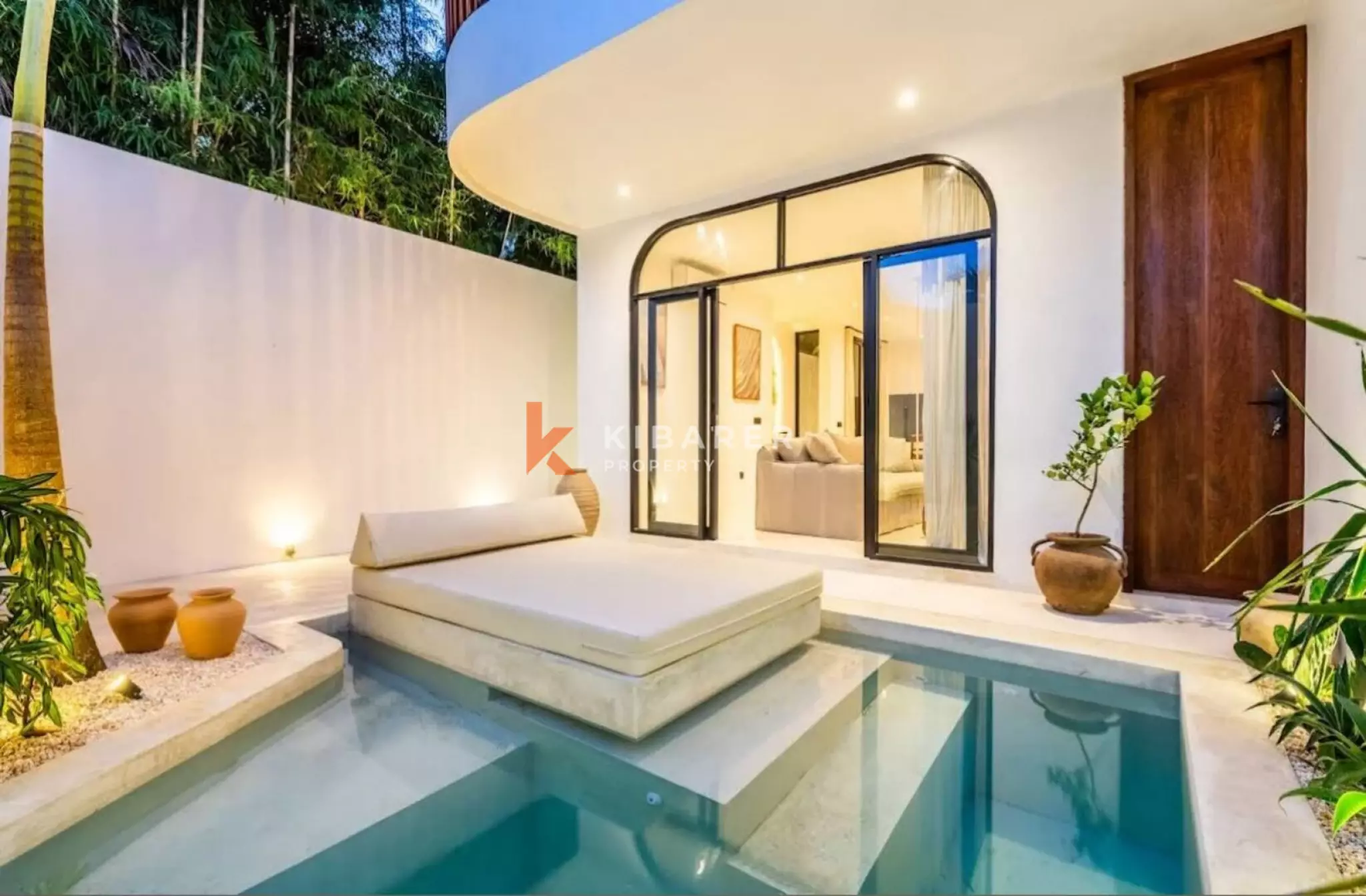 Bright and Modern Two Bedroom Umalas Villa Featuring Enclosed Living Spaces