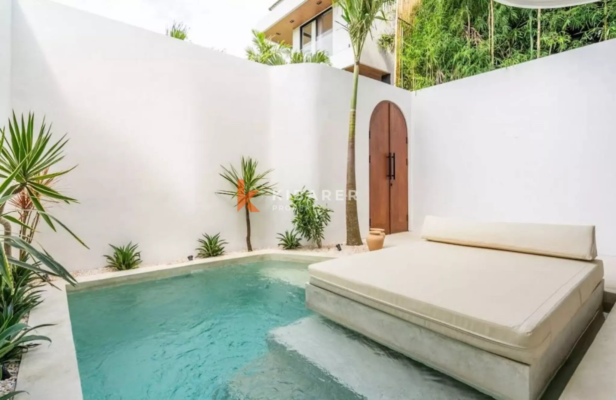 Bright and Modern Two Bedroom Umalas Villa Featuring Enclosed Living Spaces