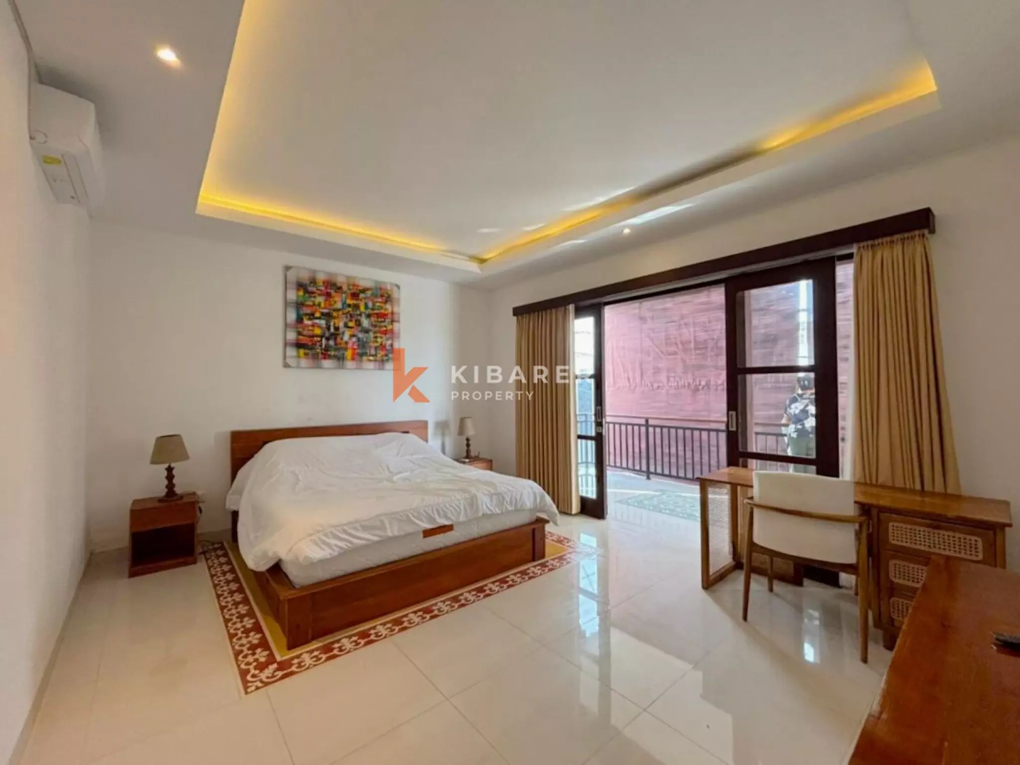 Vila Dua Kamar Tidur Berkonsep Terbuka yang Sejuk Menghadap Kolam Renang – Cemagi