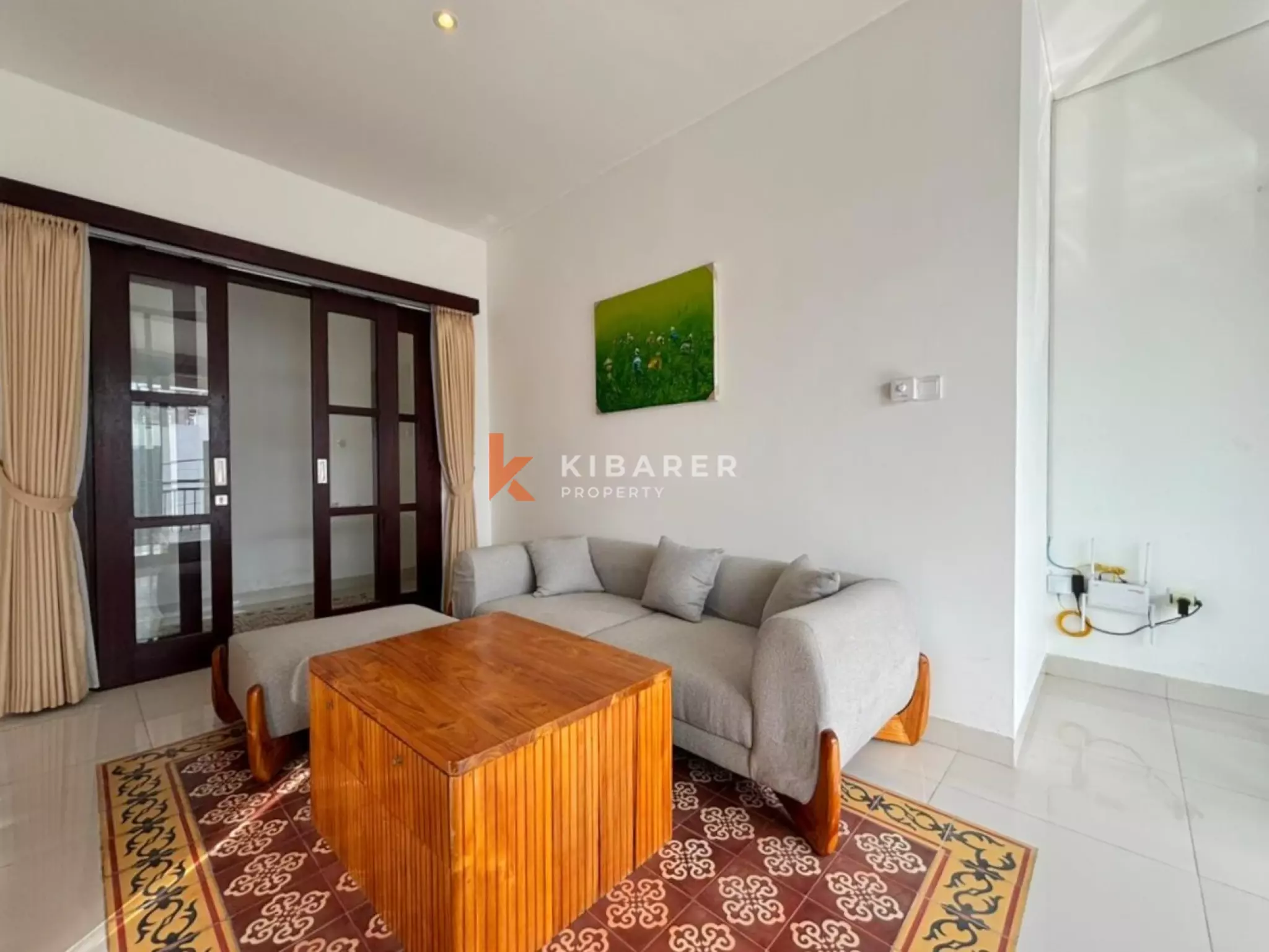 Vila Dua Kamar Tidur Berkonsep Terbuka yang Sejuk Menghadap Kolam Renang – Cemagi