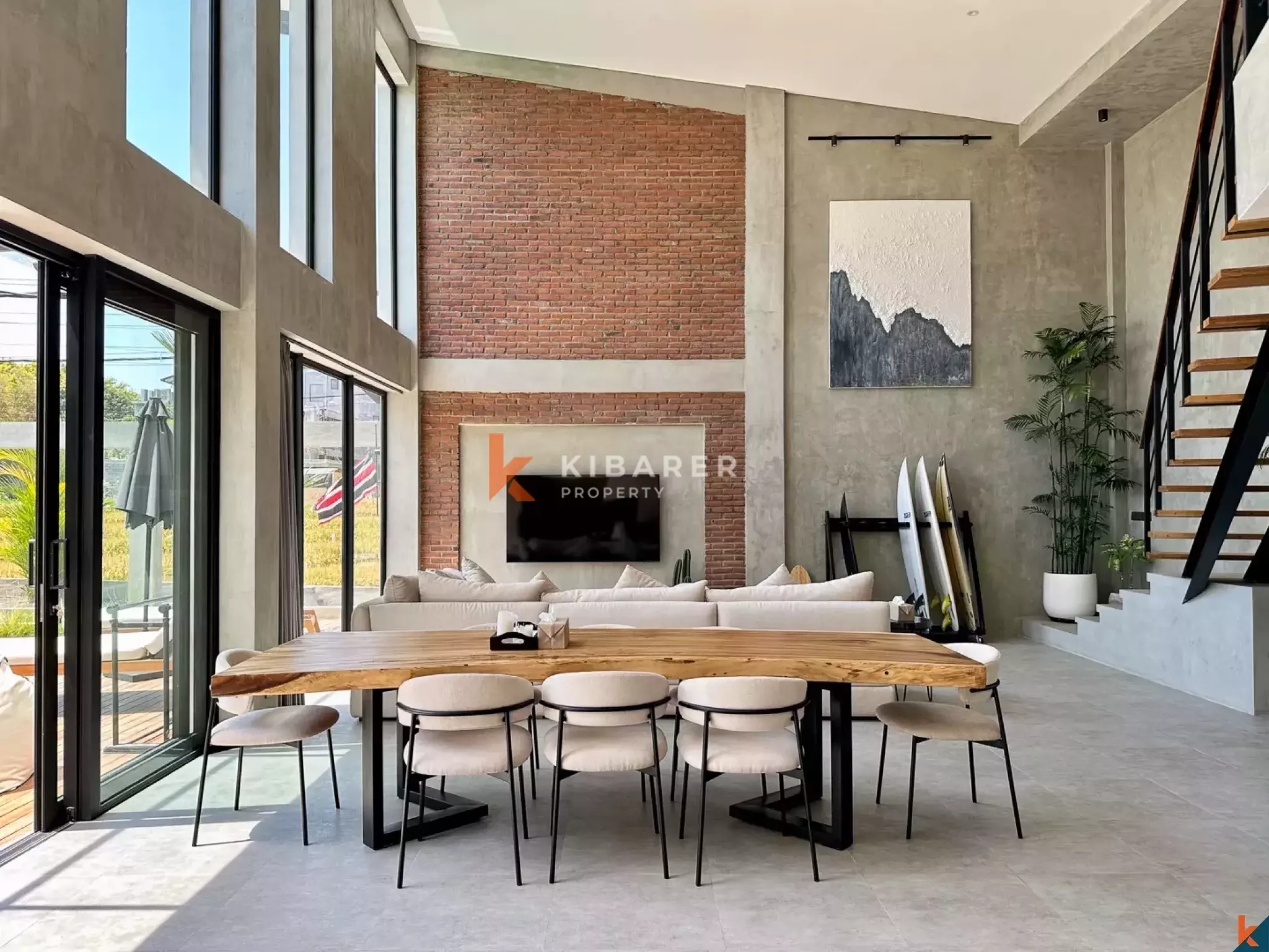 Stylish Four-Bedroom Villa Steps Away from Berawa Beach