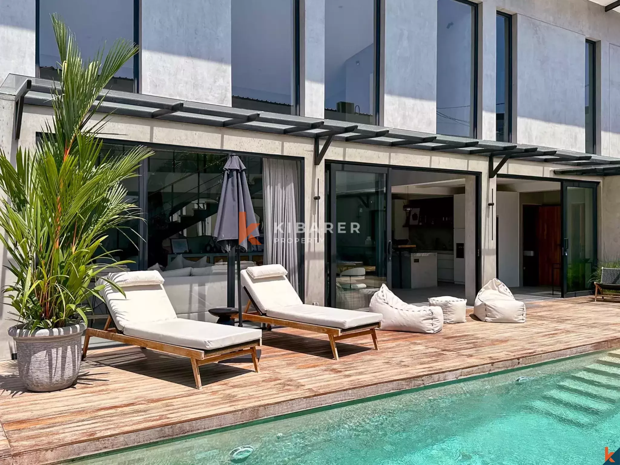 Stylish Four-Bedroom Villa Steps Away from Berawa Beach