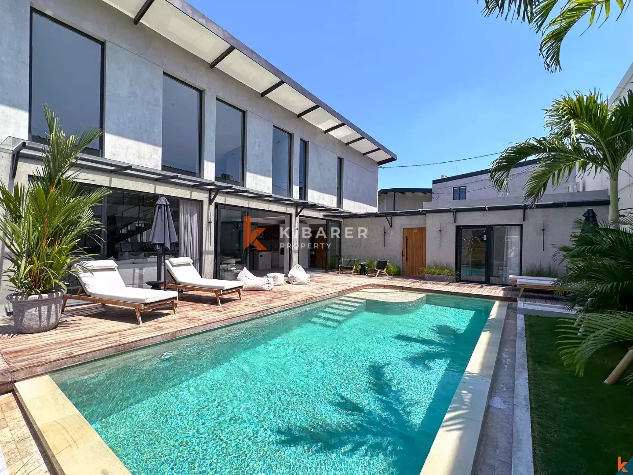 Stylish Four-Bedroom Villa Steps Away from Berawa Beach