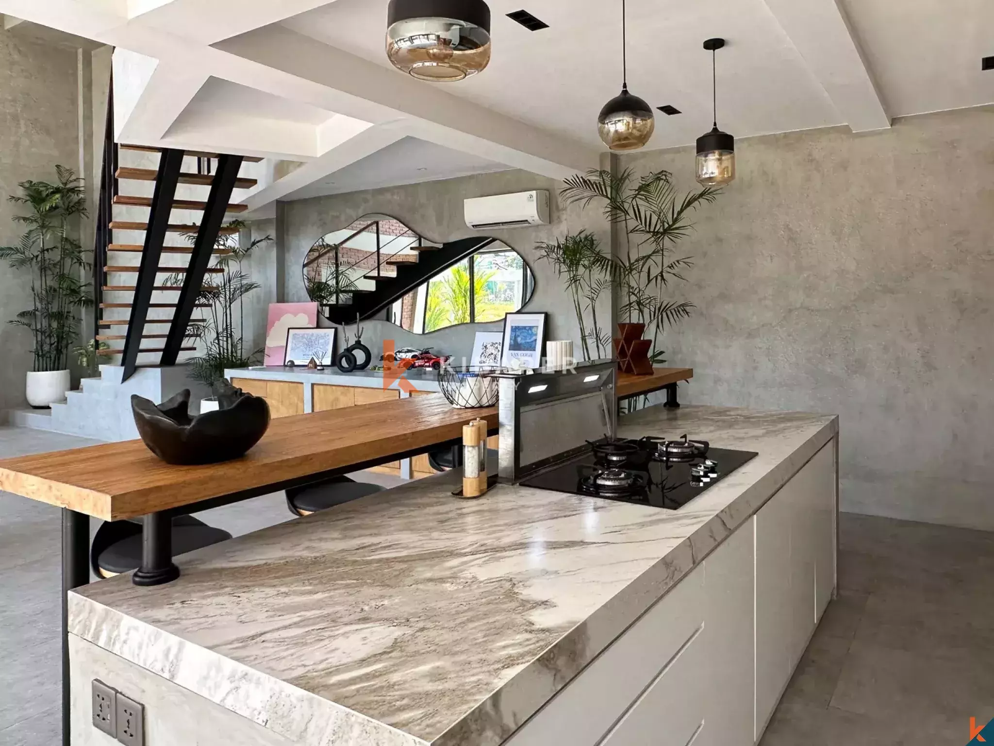 Stylish Four-Bedroom Villa Steps Away from Berawa Beach