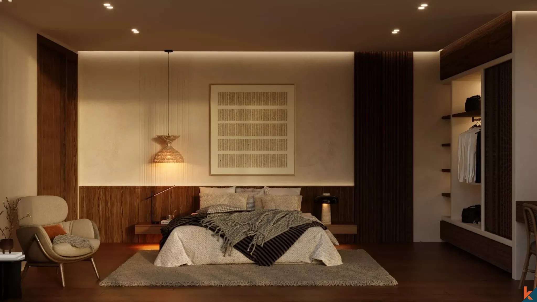 Villa tranquille à vendre avec une chambre à coucher, située dans un cadre verdoyant à Ubud