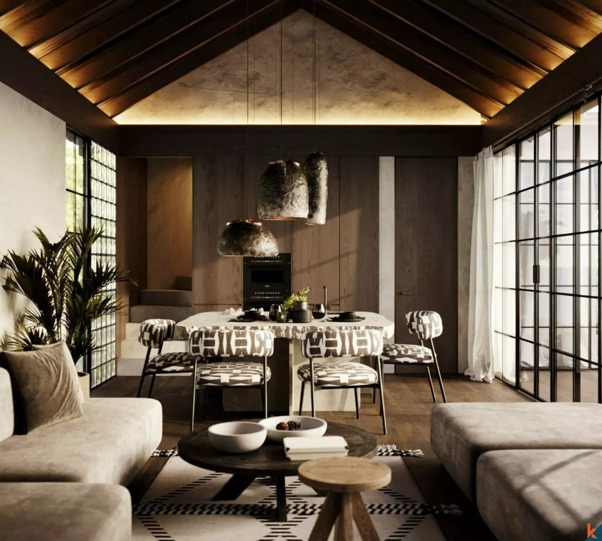 Villa tropicale de 2 chambres avec serre, un véritable sanctuaire à Ubud