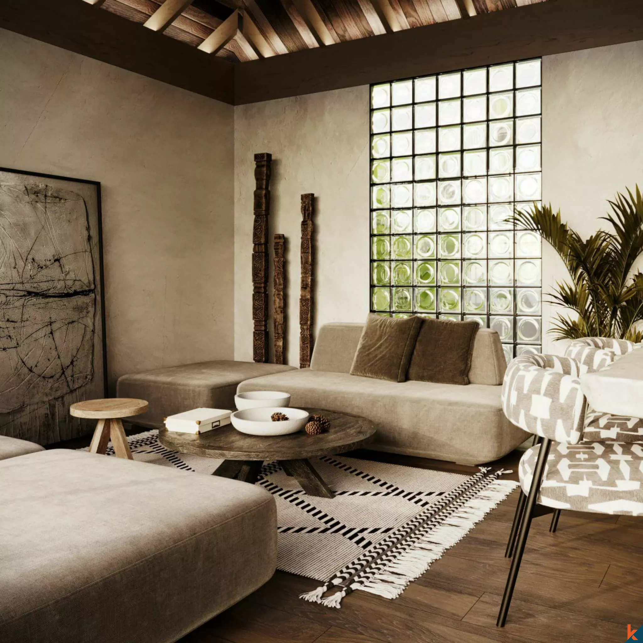 Villa tropicale de 2 chambres avec serre, un véritable sanctuaire à Ubud