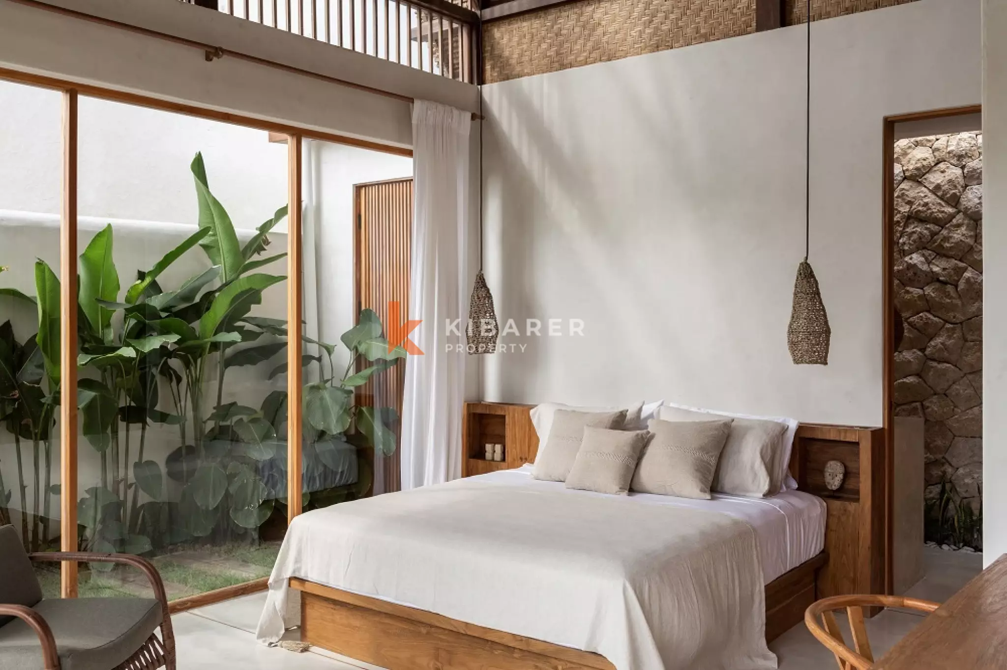 Villa de trois chambres avec salon ouvert à Bright Island, près de la plage de Batu Bolong