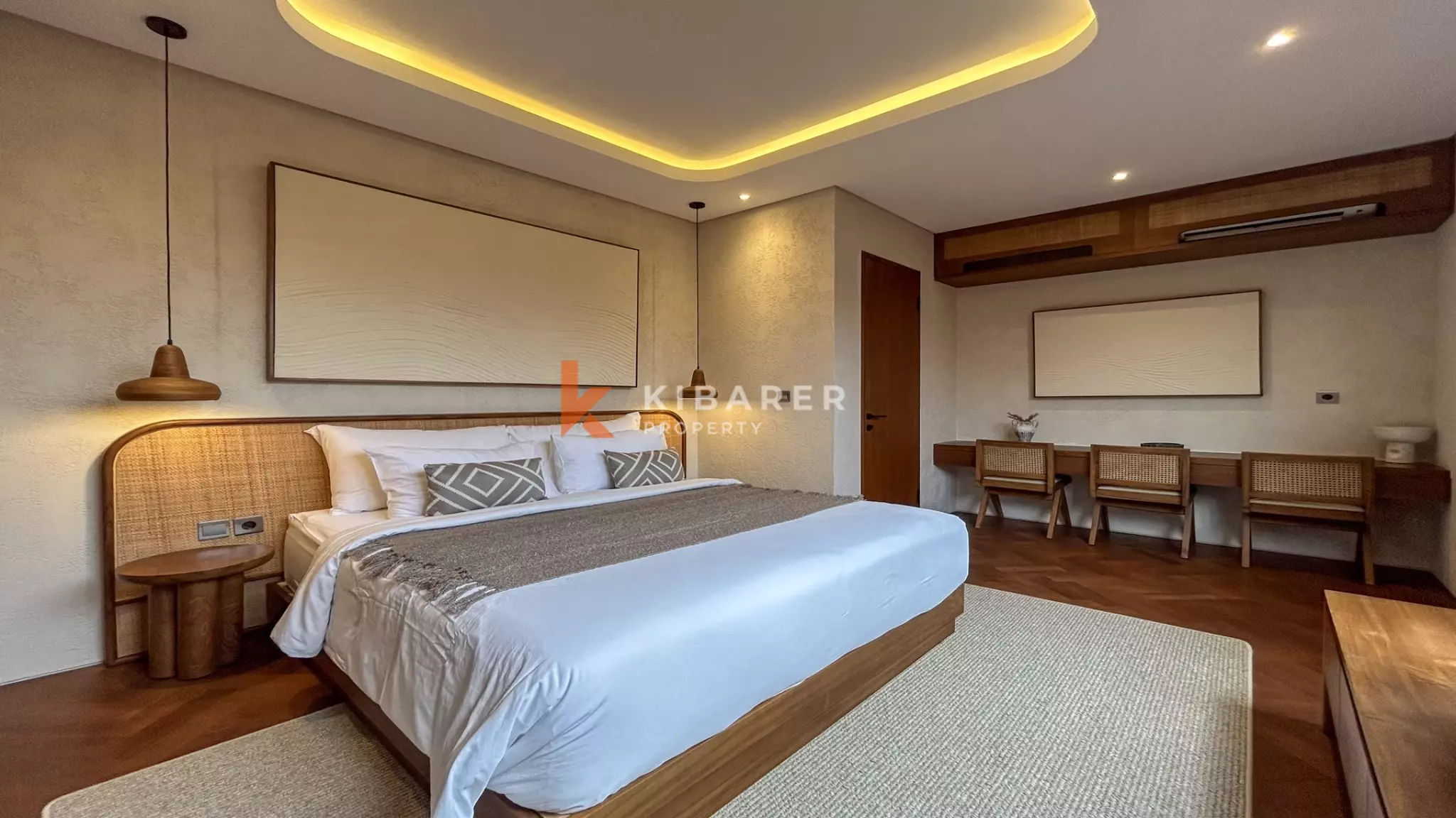 Vila Mewah Tiga Kamar Tidur Tertutup yang Elegan di Canggu