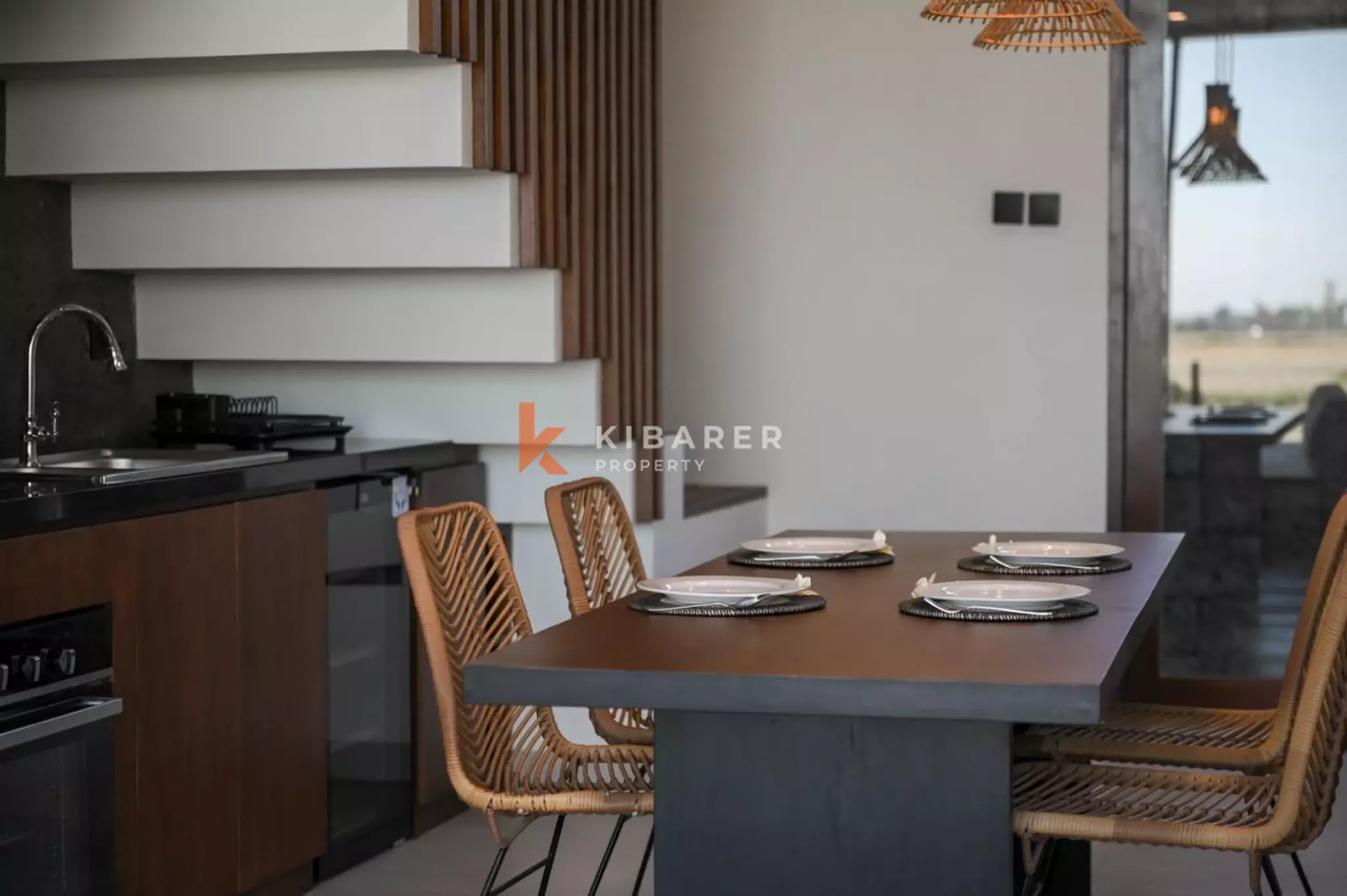 Modern Villa with Scenic Views Two Bedroom in  Kedungu