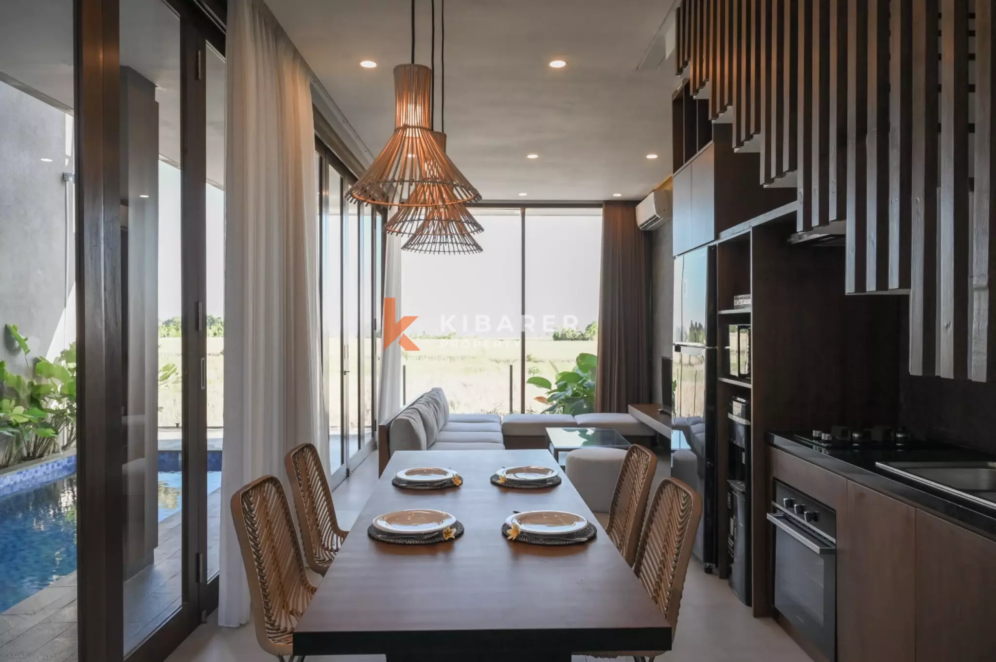 Modern Villa with Scenic Views Two Bedroom in  Kedungu