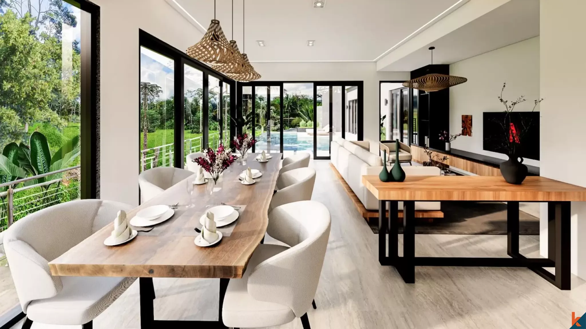 Villa Sewa Dua Kamar Tidur yang Tenang di Ubud (selesai pada Januari 2026)