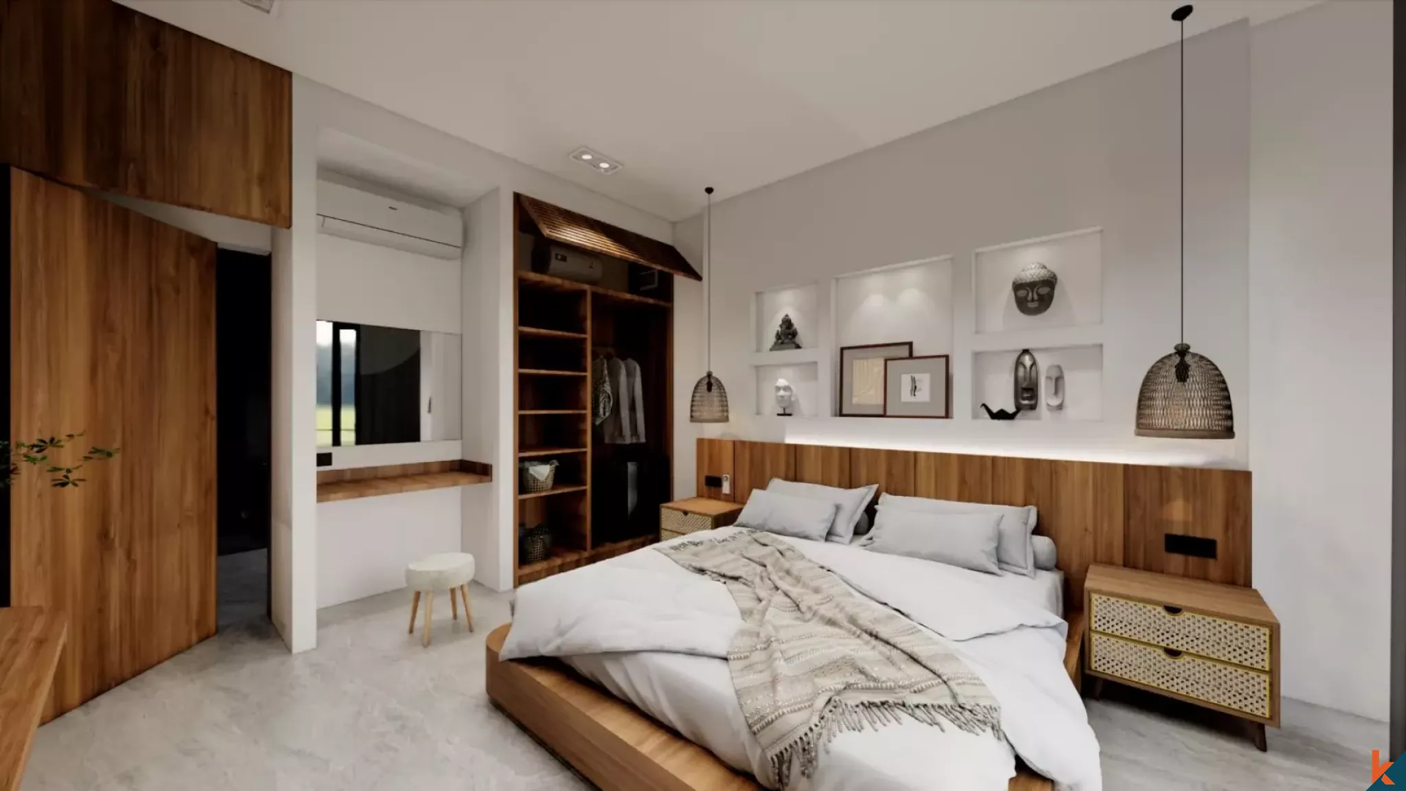 Villa Sewa Tiga Kamar Tidur yang Tenang di Ubud (selesai pada Januari 2026)