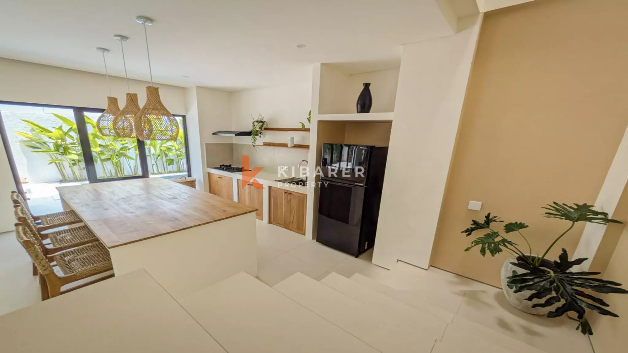 Chic Mediterranean-Style Two-Bedroom Villa with Pool in Cemagi