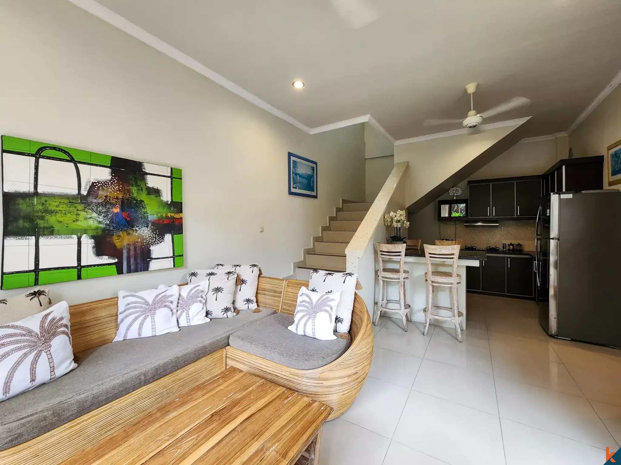 Properti freehold dengan tiga kamar tidur di Seminyak Pusat