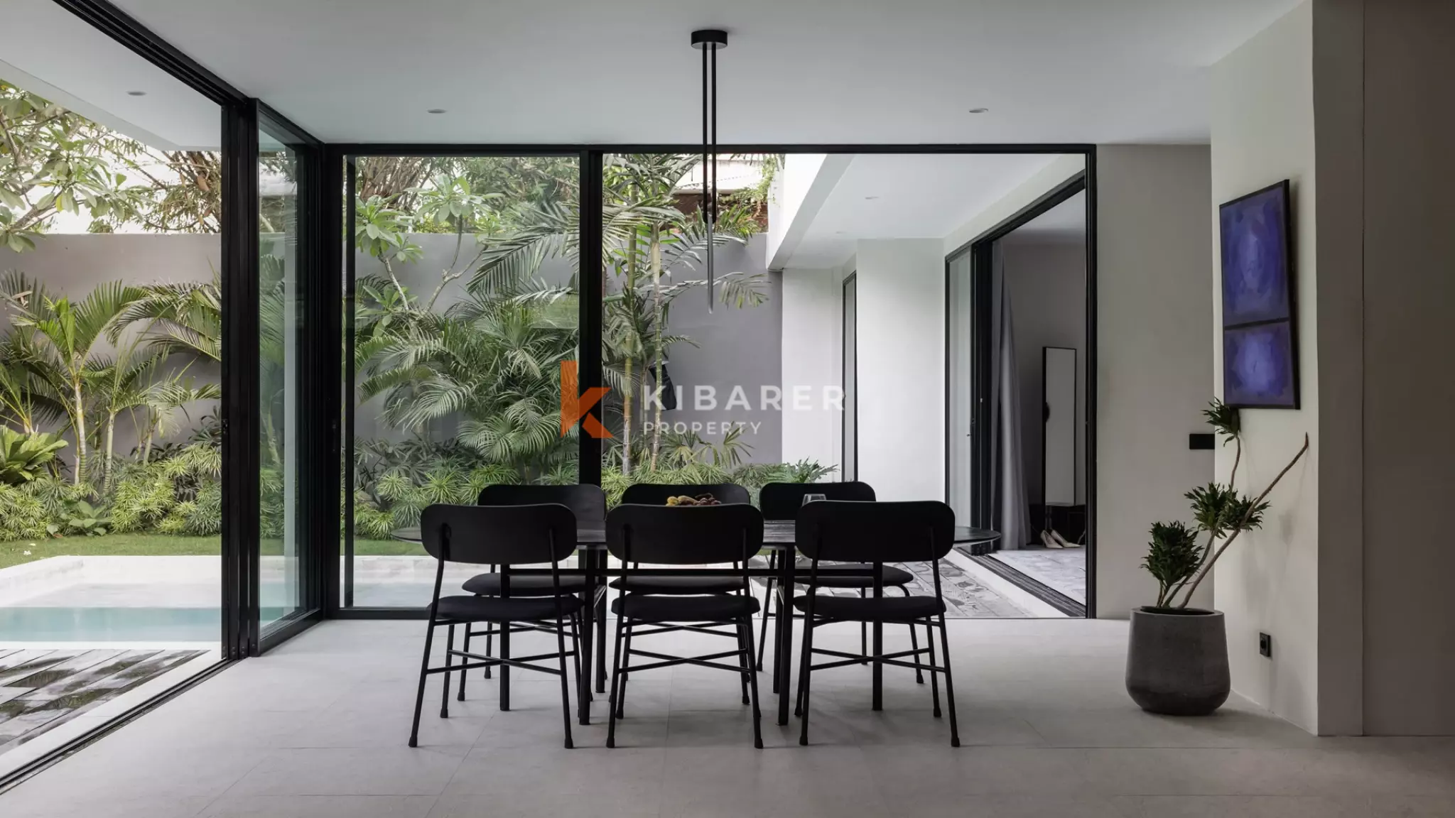 Stylish Minimalist Three-Bedroom Villa with Private Pool in Pererenan