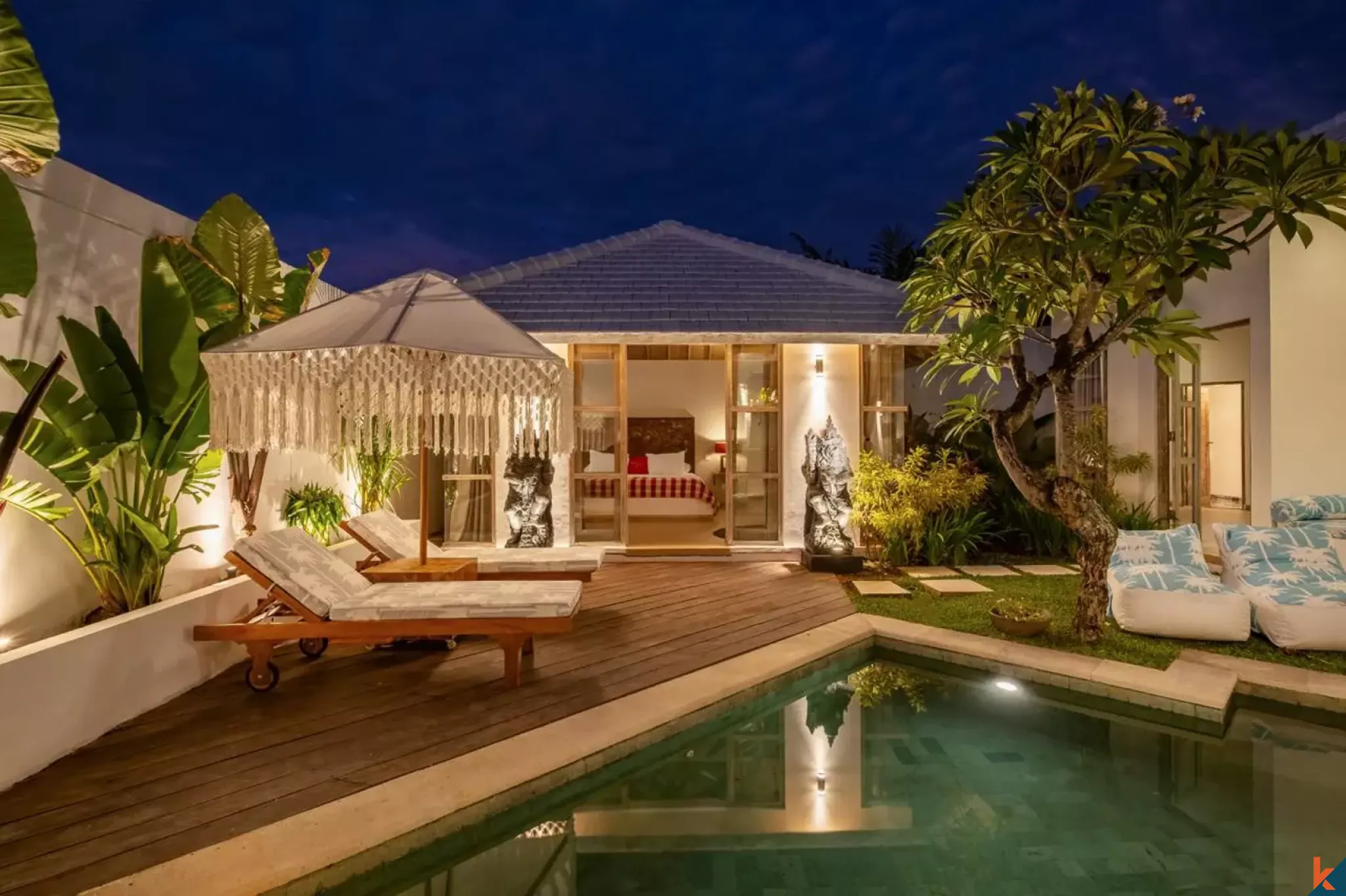 Villa sederhana dan menarik di kawasan Seminyak