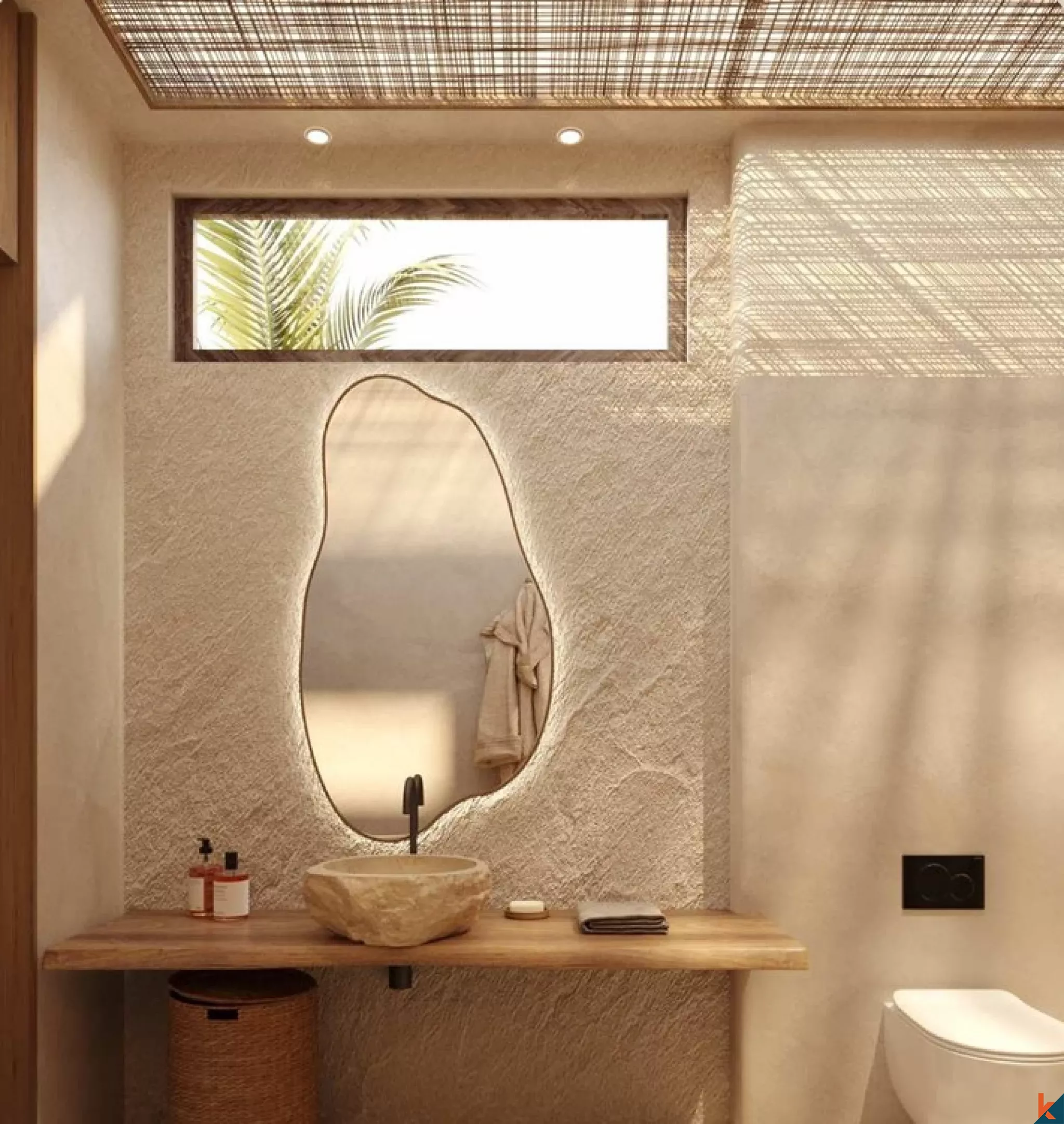 Villa Retret 1 Kamar Tidur Bergaya Boho Luxe yang Elegan dan Mewah di Uluwatu