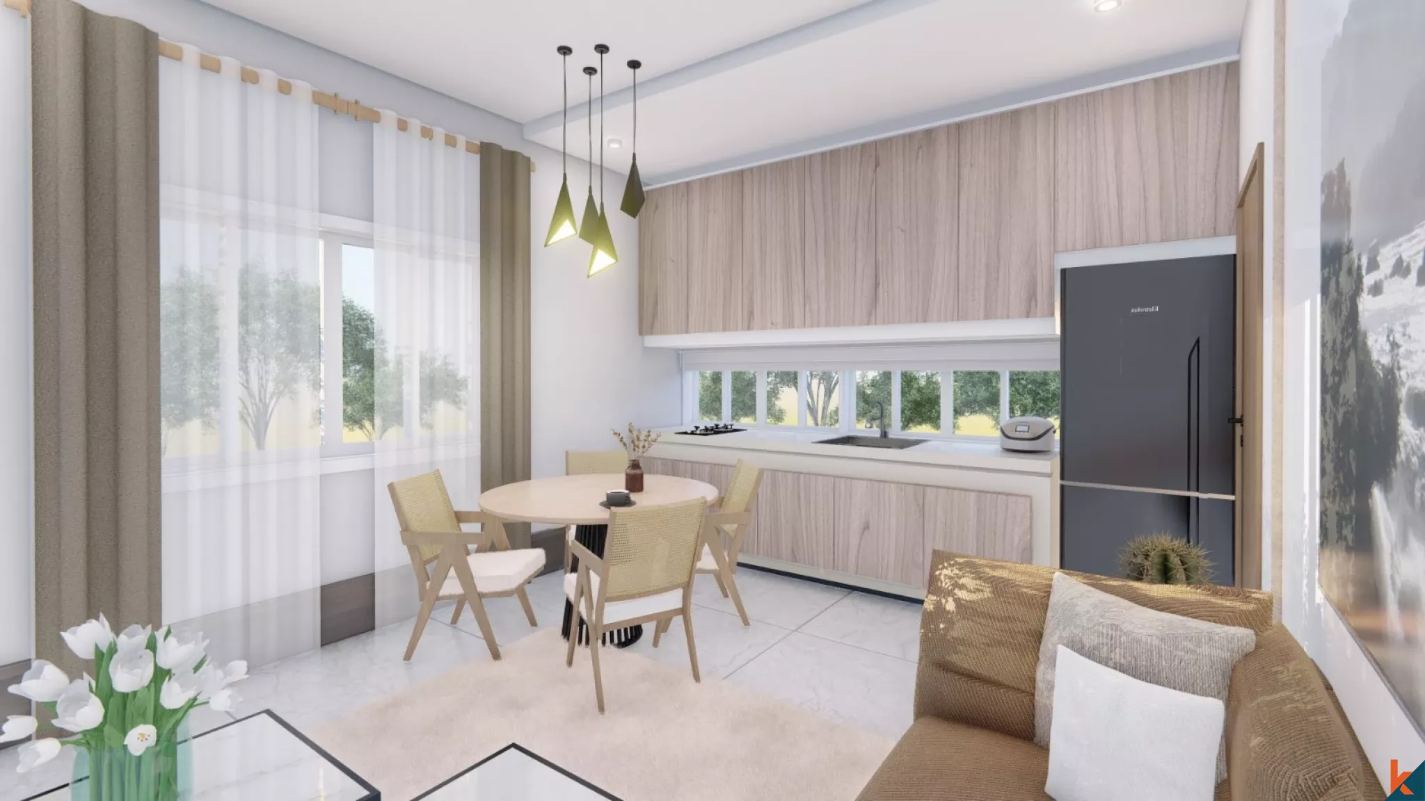 One bedroom leasehold apartment near the beach in Cemagi