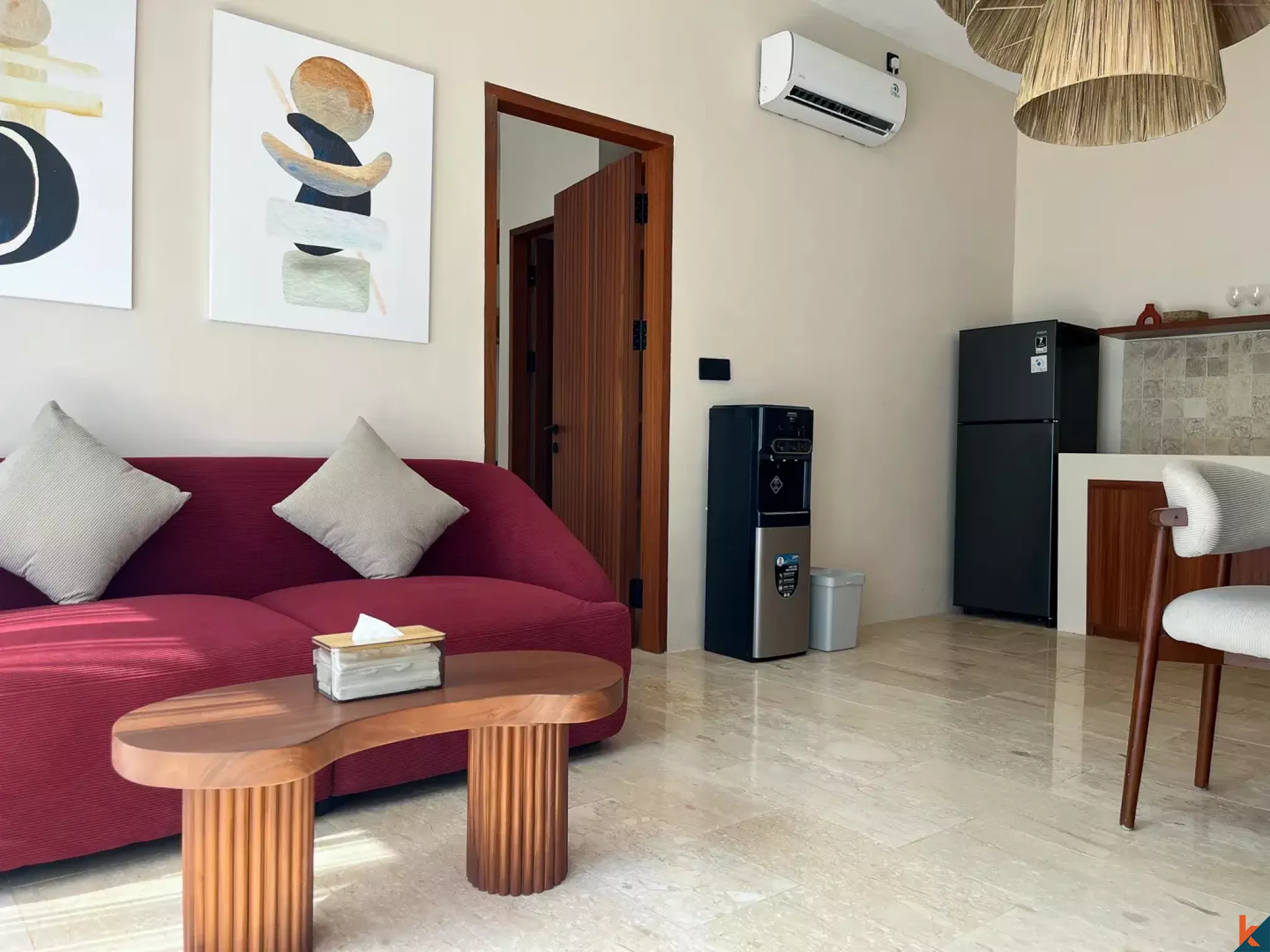 Appartement calme d'une chambre à louer à Bingin