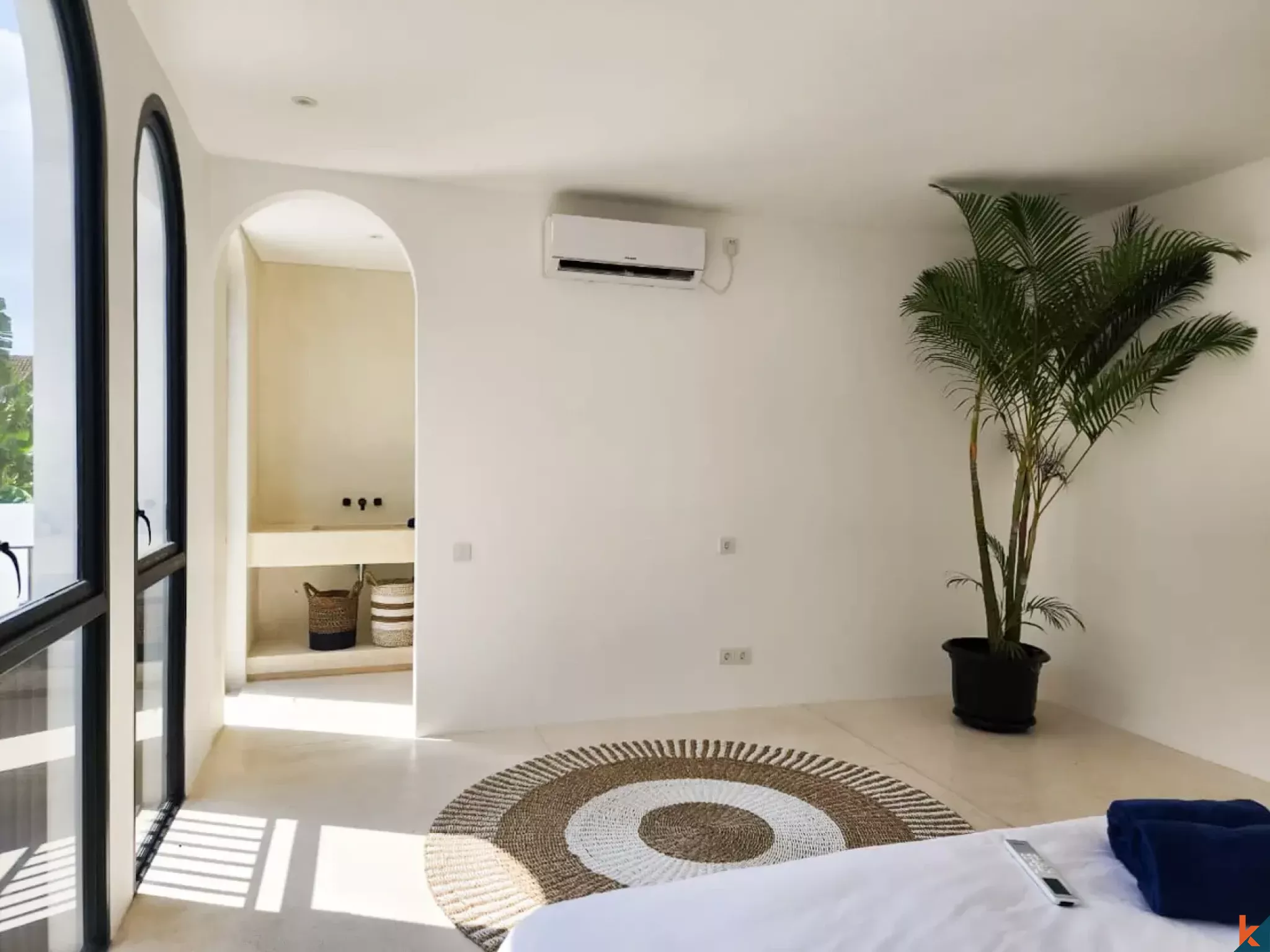 Vila sewa satu kamar tidur modern dan mediterania di Canggu