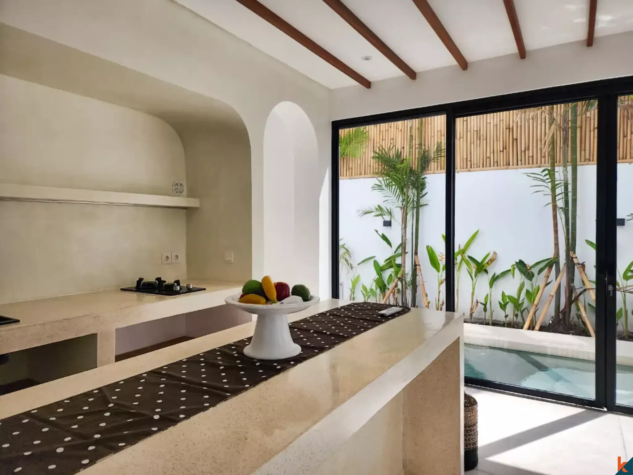 Vila sewa satu kamar tidur modern dan mediterania di Canggu