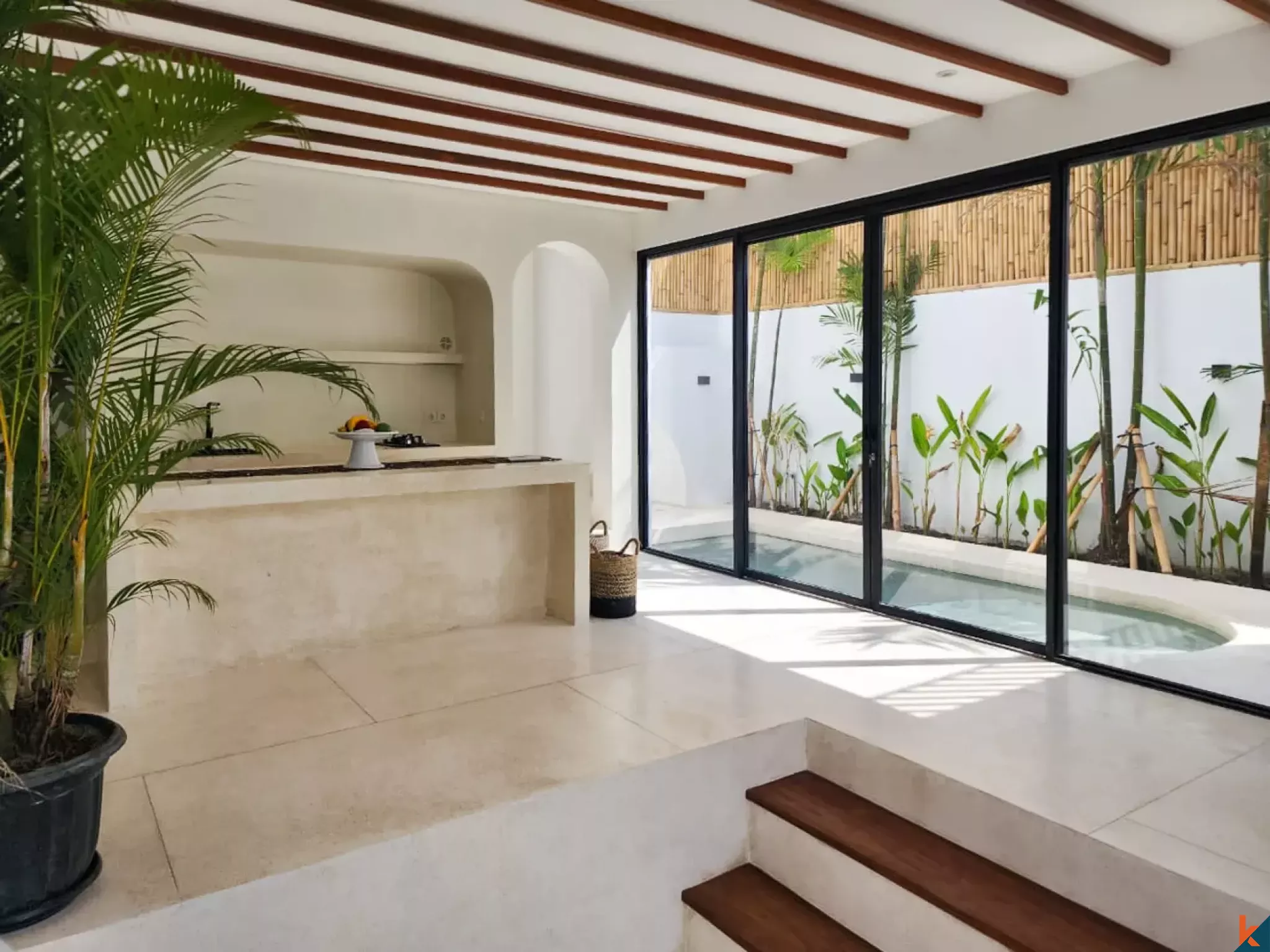 Vila sewa satu kamar tidur modern dan mediterania di Canggu