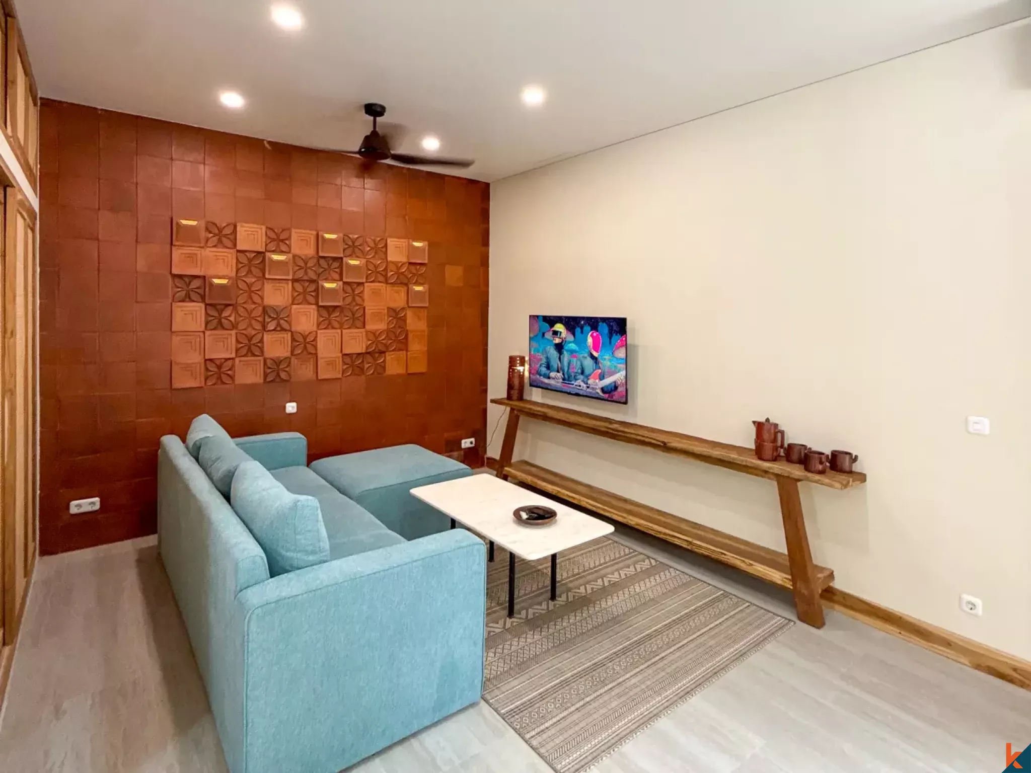 Modern Cozy Two Bedroom Villa for Lease in Kerobokan