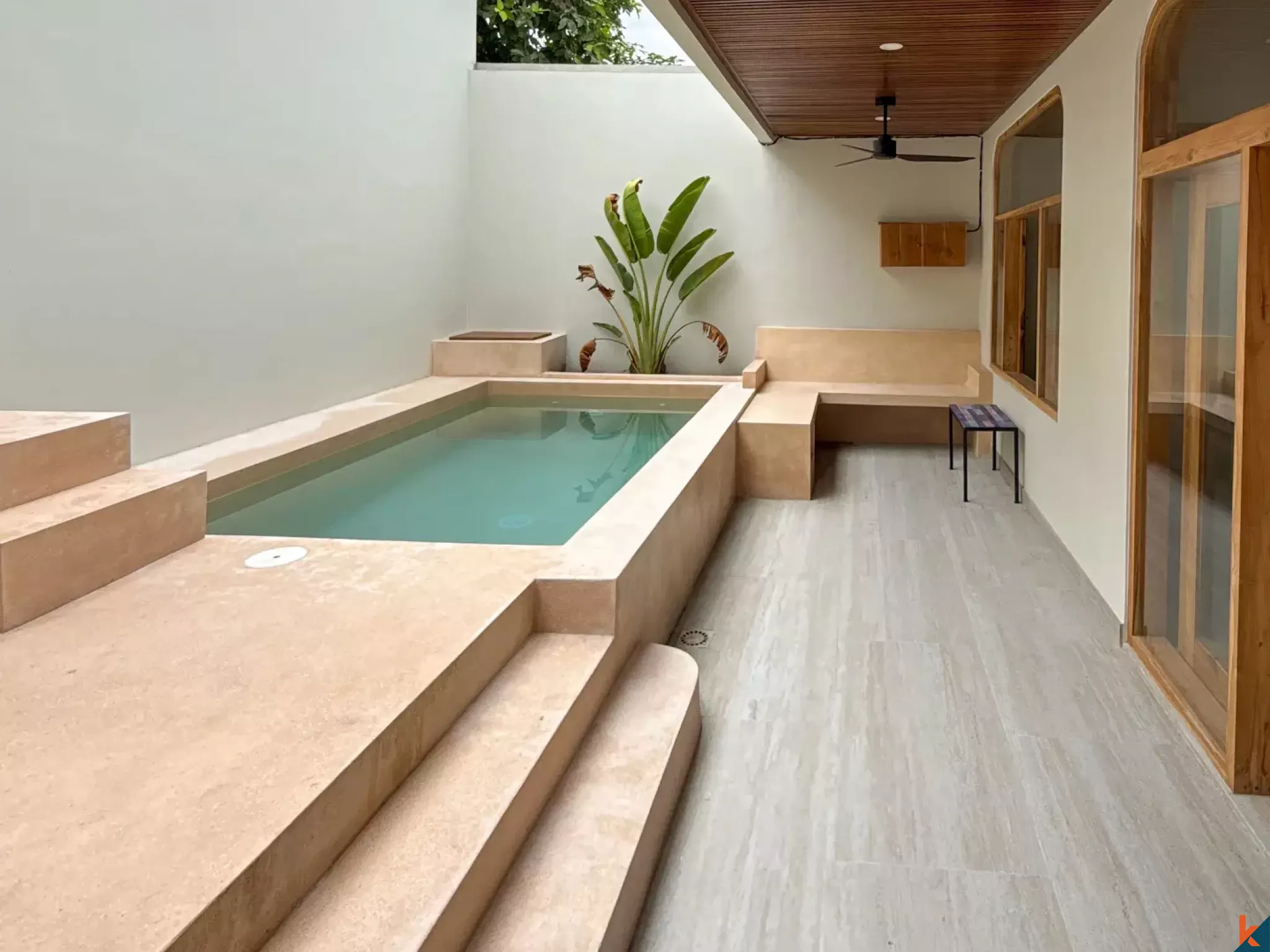 Modern Cozy Two Bedroom Villa for Lease in Kerobokan