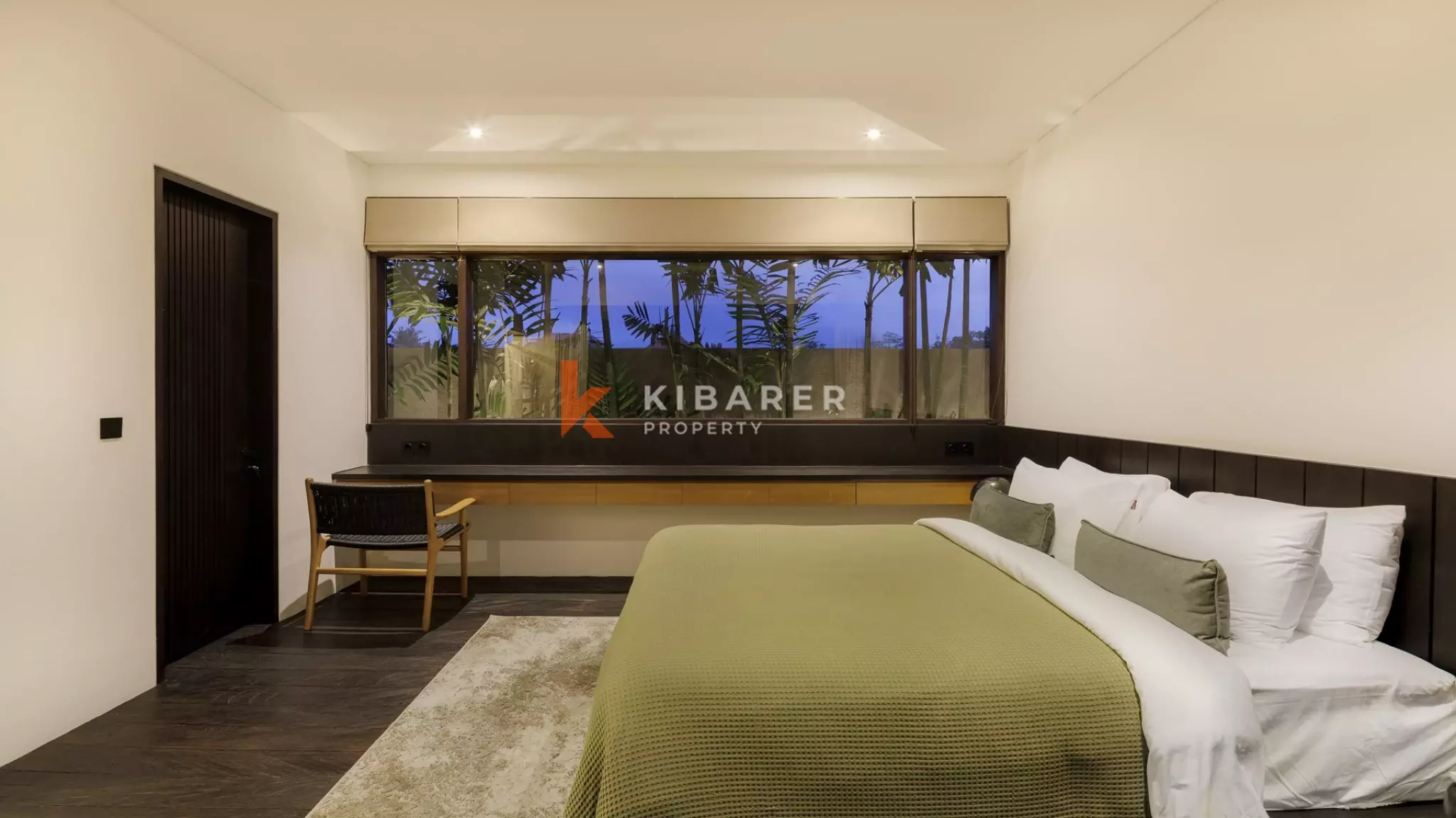 Vila Tiga Kamar Tidur Modern Elegan untuk Hunian Pribadi di Cemagi