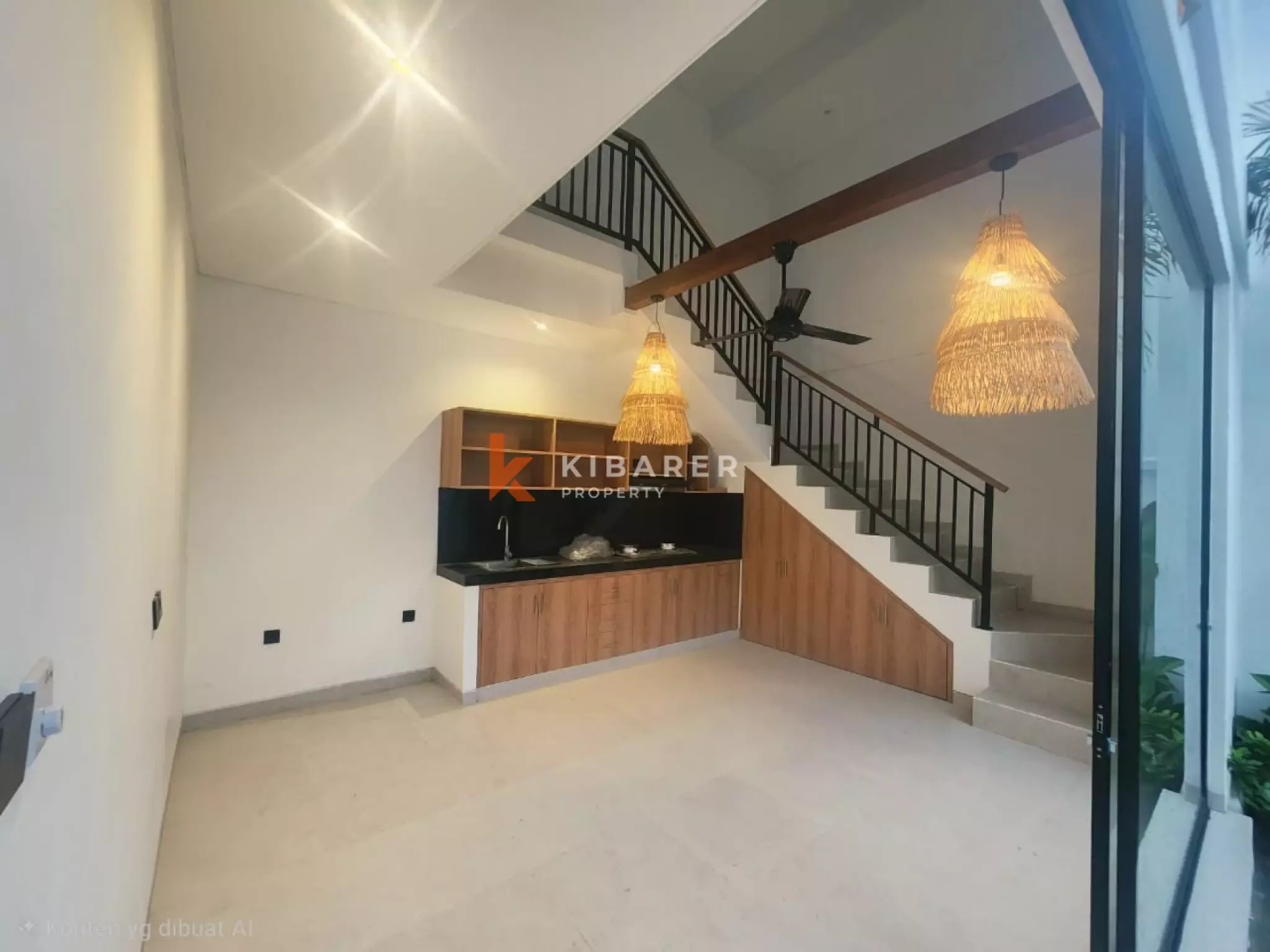 Vila Minimalis Dua Kamar Tidur Dekat Pantai – Tanpa Perabot, Pererenan