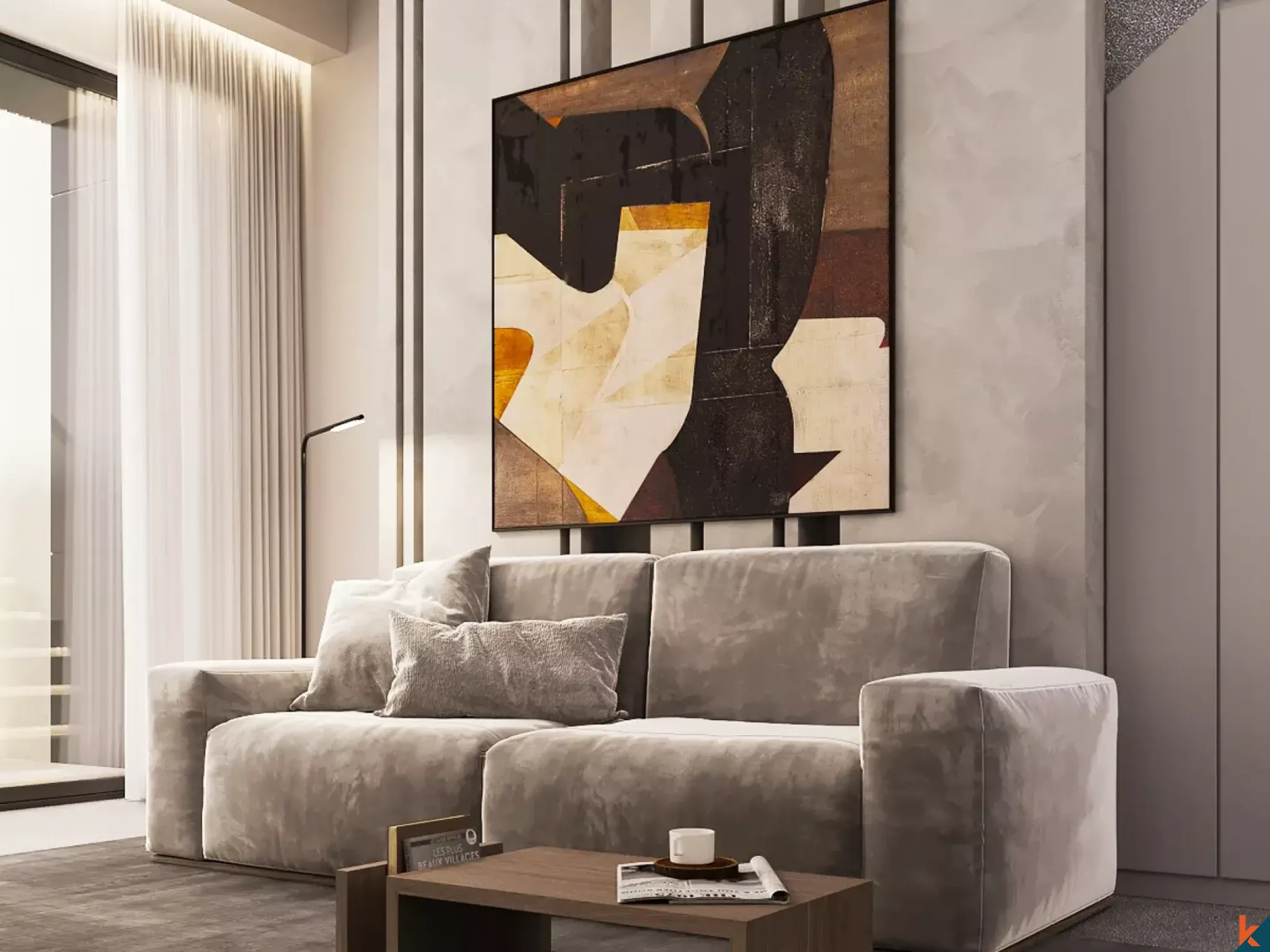 Rumah Toko Berbentuk Townhouse Baru dan Modern dengan Dua Kamar Tidur di Pusat Umalas